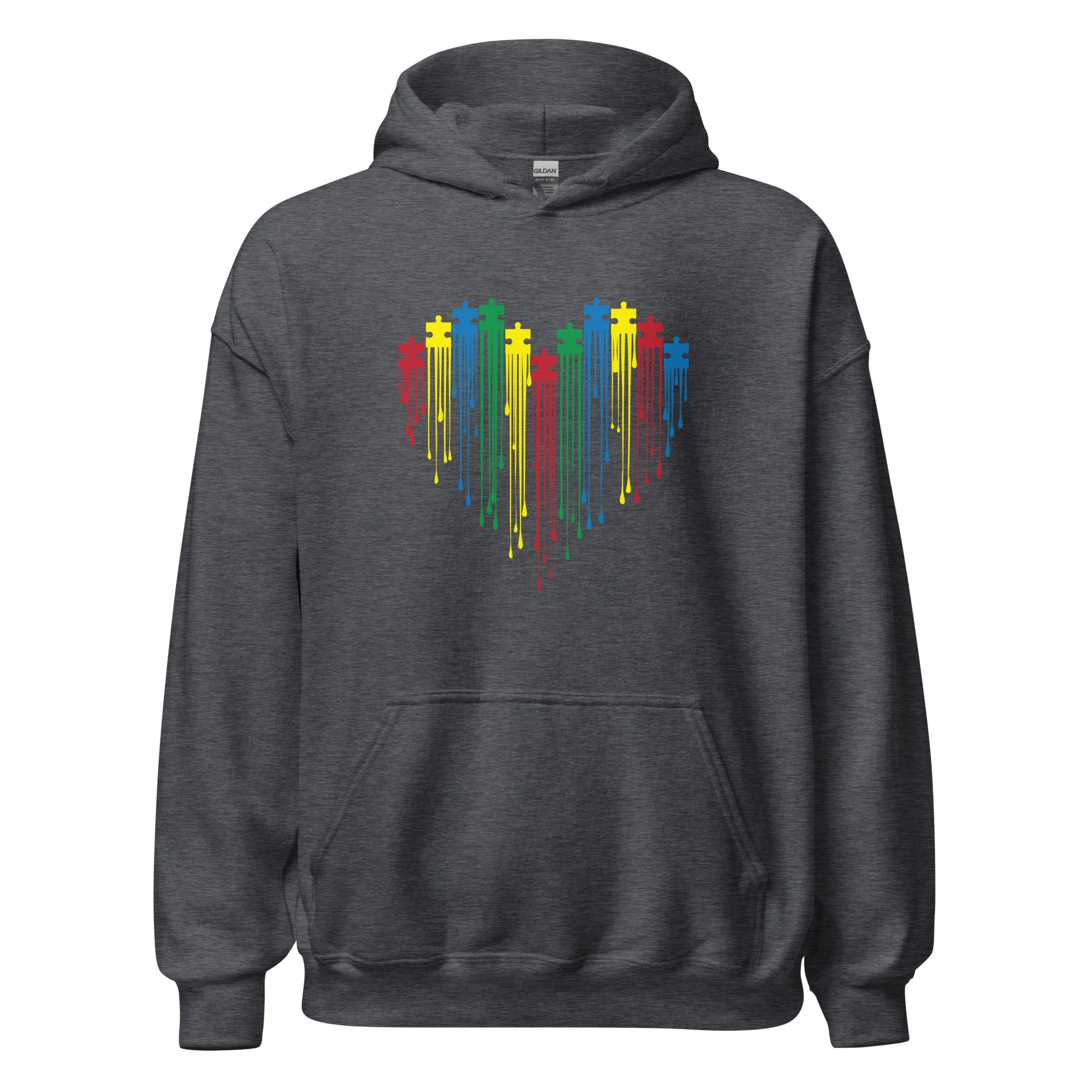 Painted Heart for Autism Hoodie - Image 5