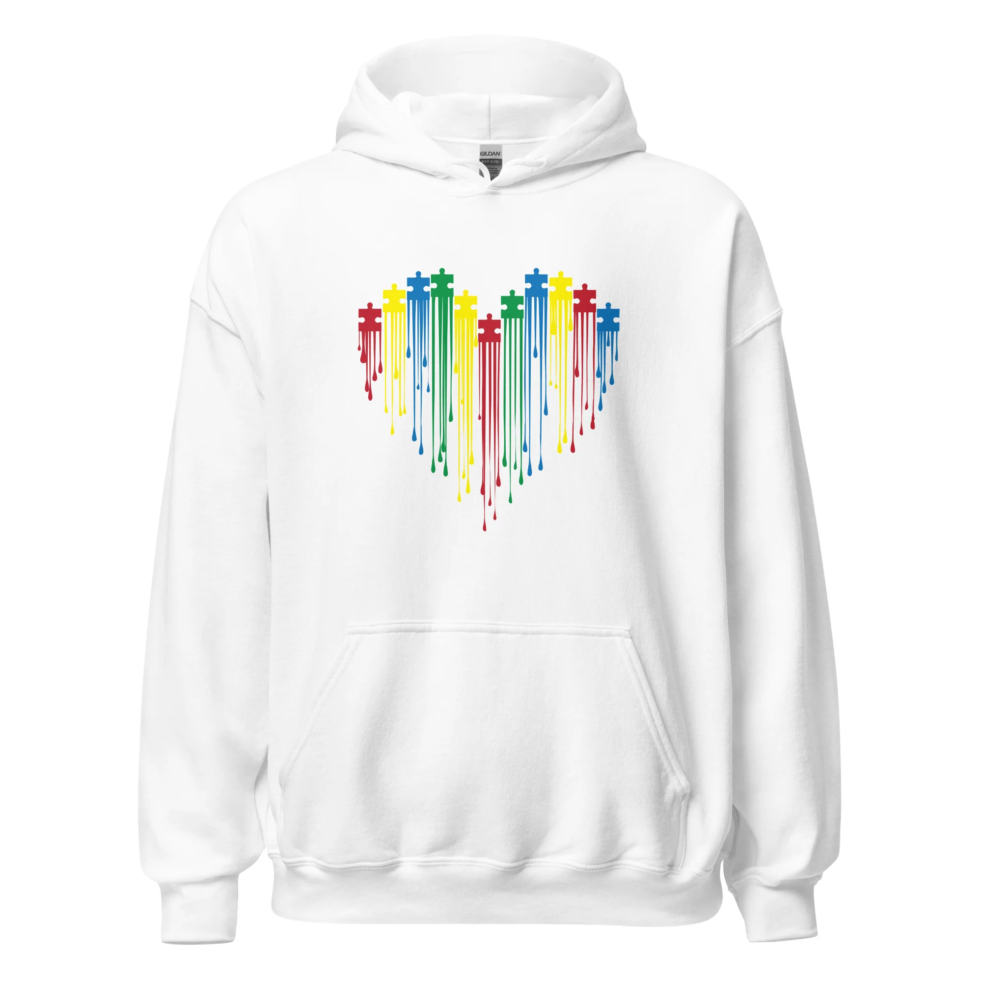 Painted Heart for Autism Hoodie - Image 6