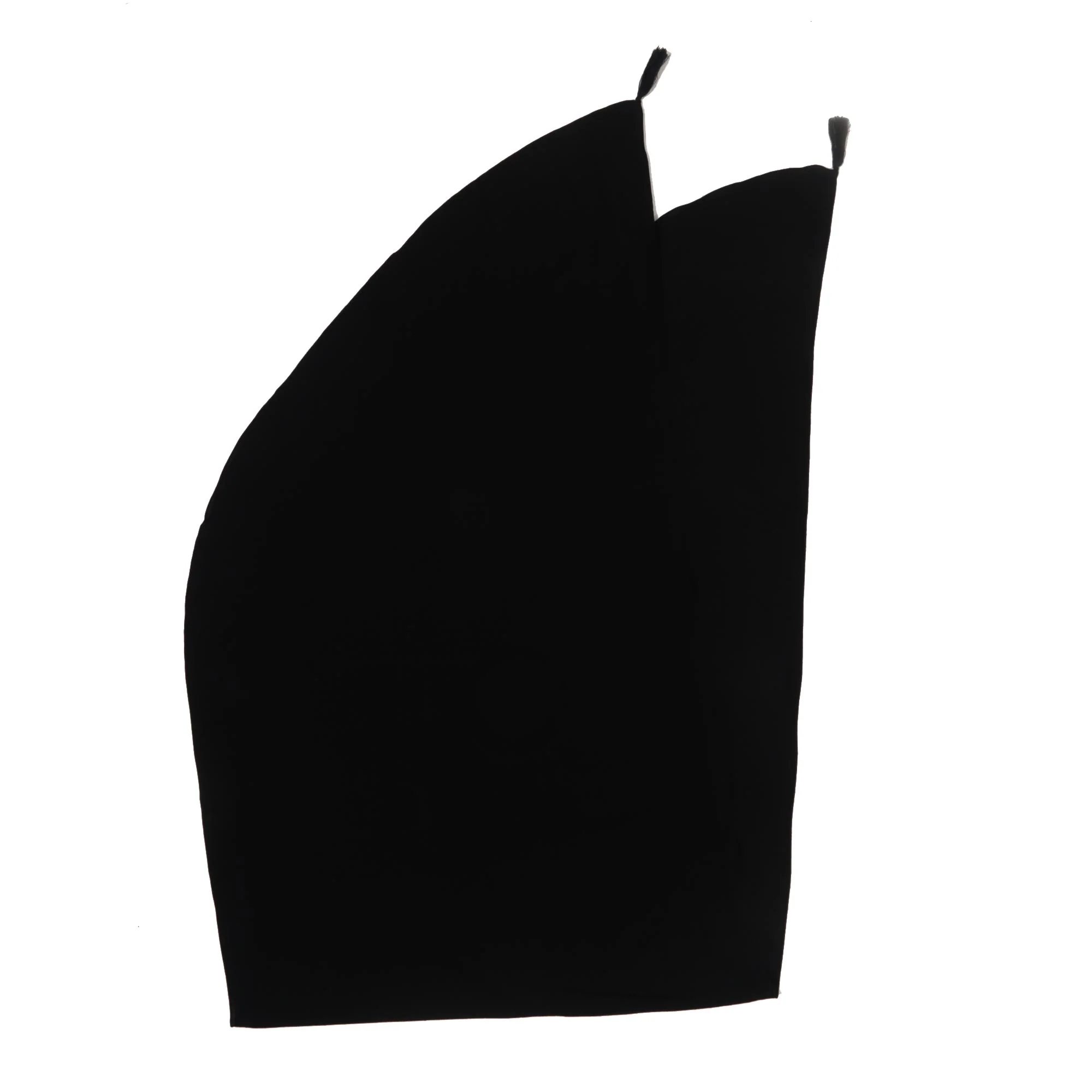 Paradise Breeze in Black Handmade Black 100% Rayon Short Sarong from Indonesia - Image 5