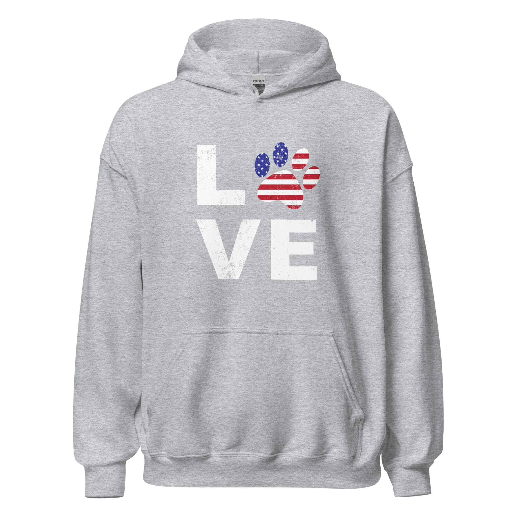 Patriotic Paw Love Hoodie - Image 6