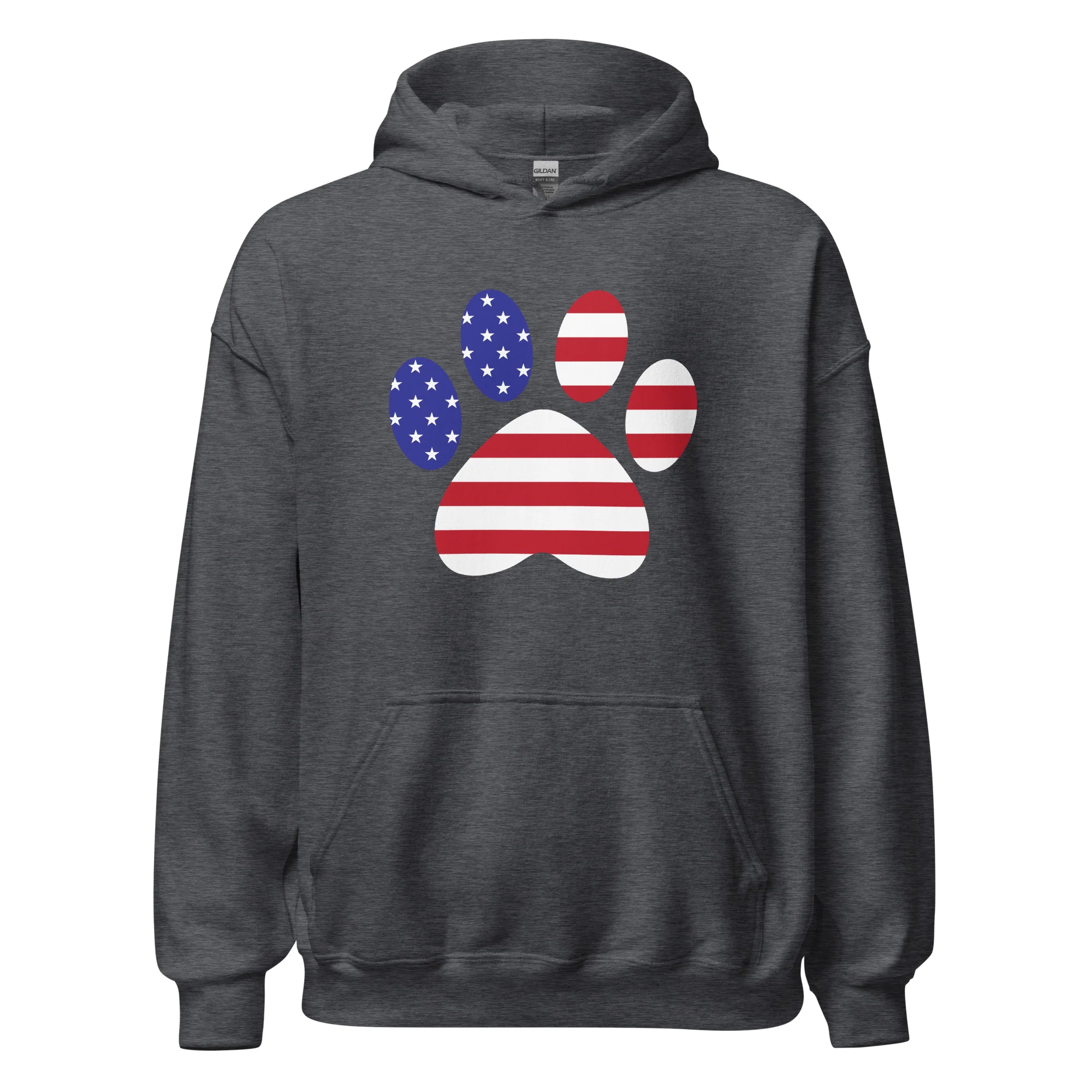 Patriotic Paw Print Hoodie - Image 5