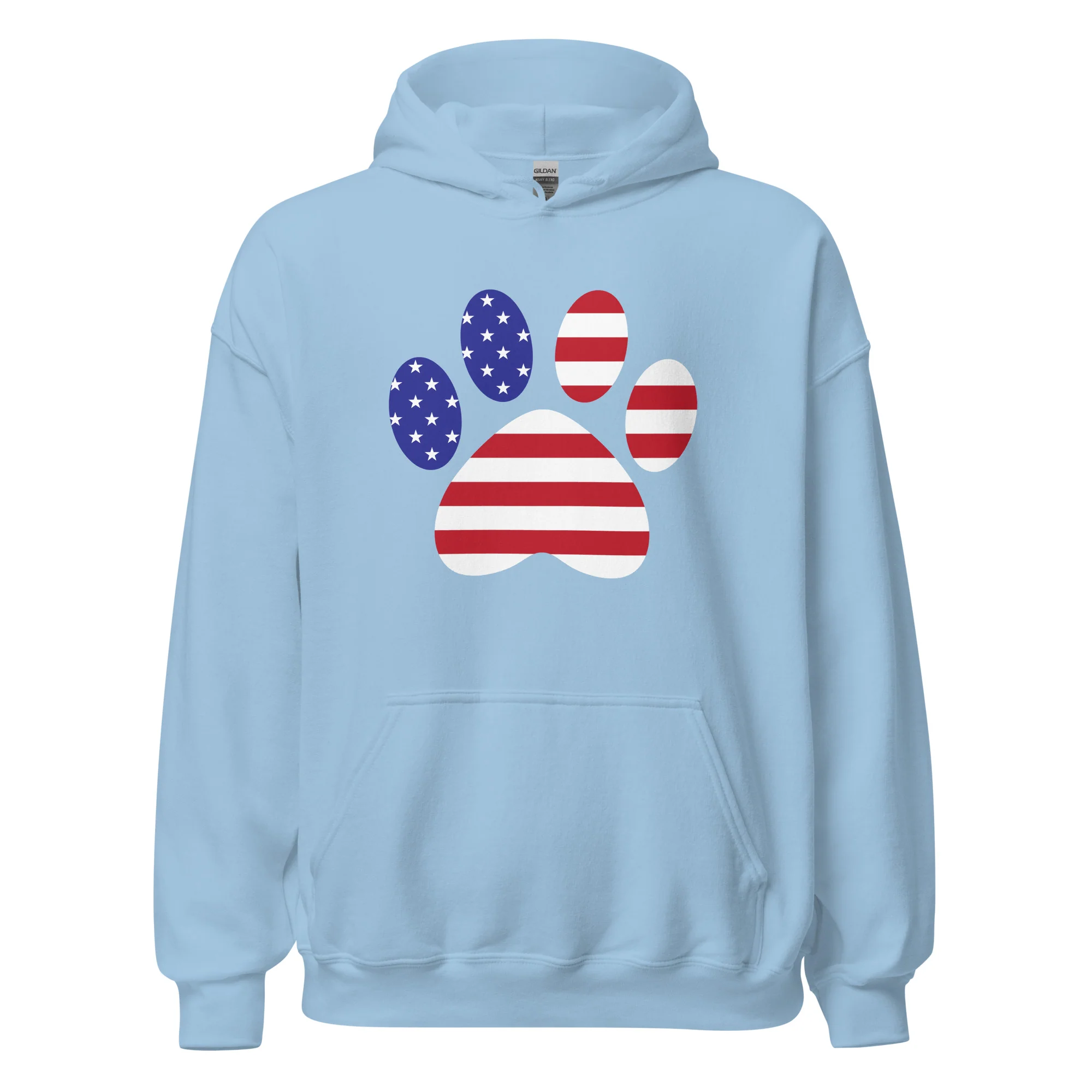 Patriotic Paw Print Hoodie - Image 8