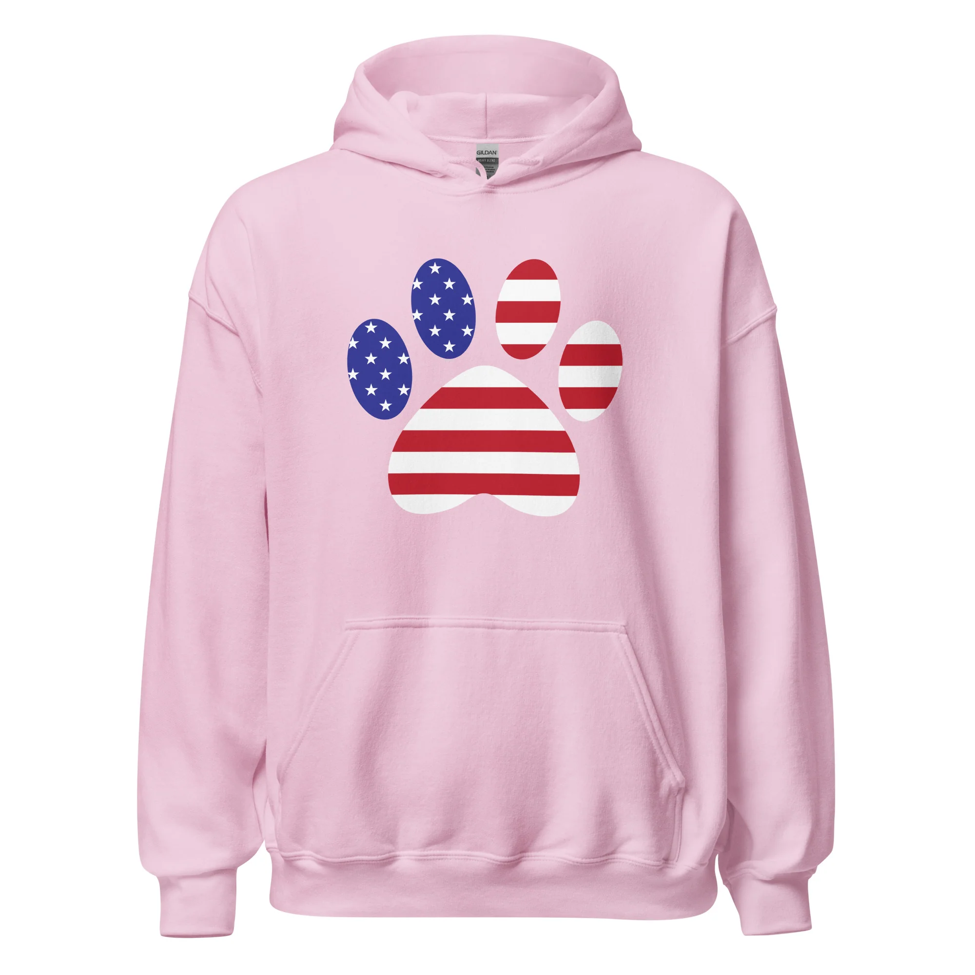 Patriotic Paw Print Hoodie - Image 9