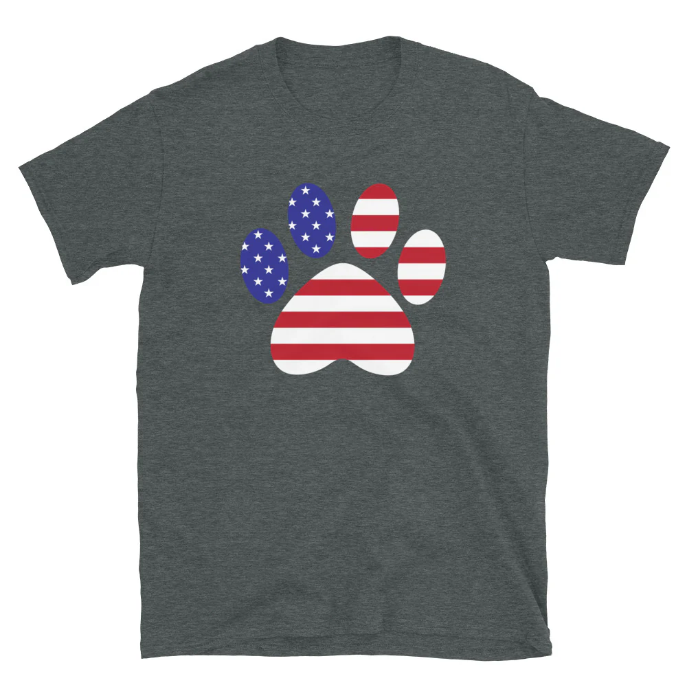 Patriotic Paw Print T-Shirt - Image 4