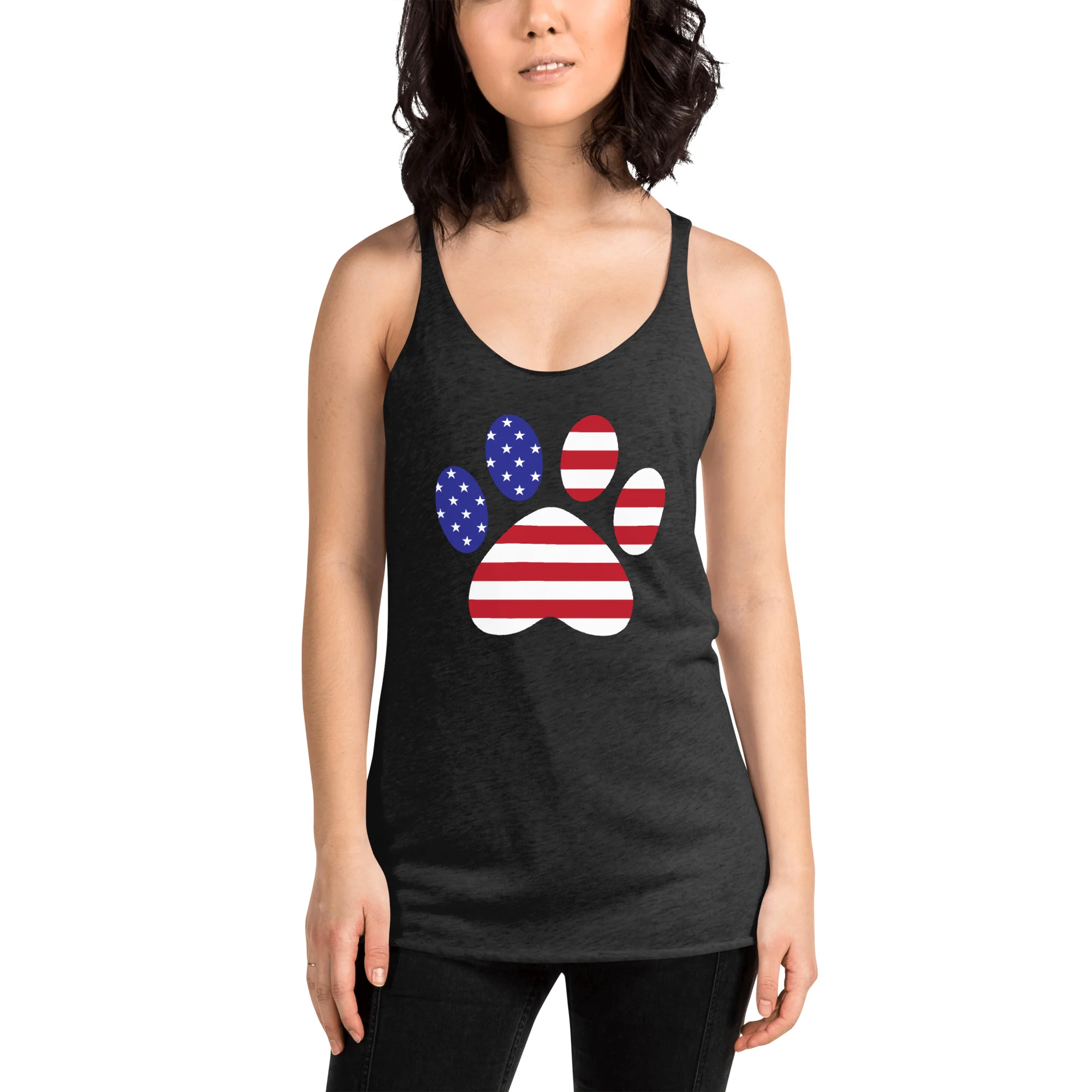 Patriotic Paw Print Tank - Image 6