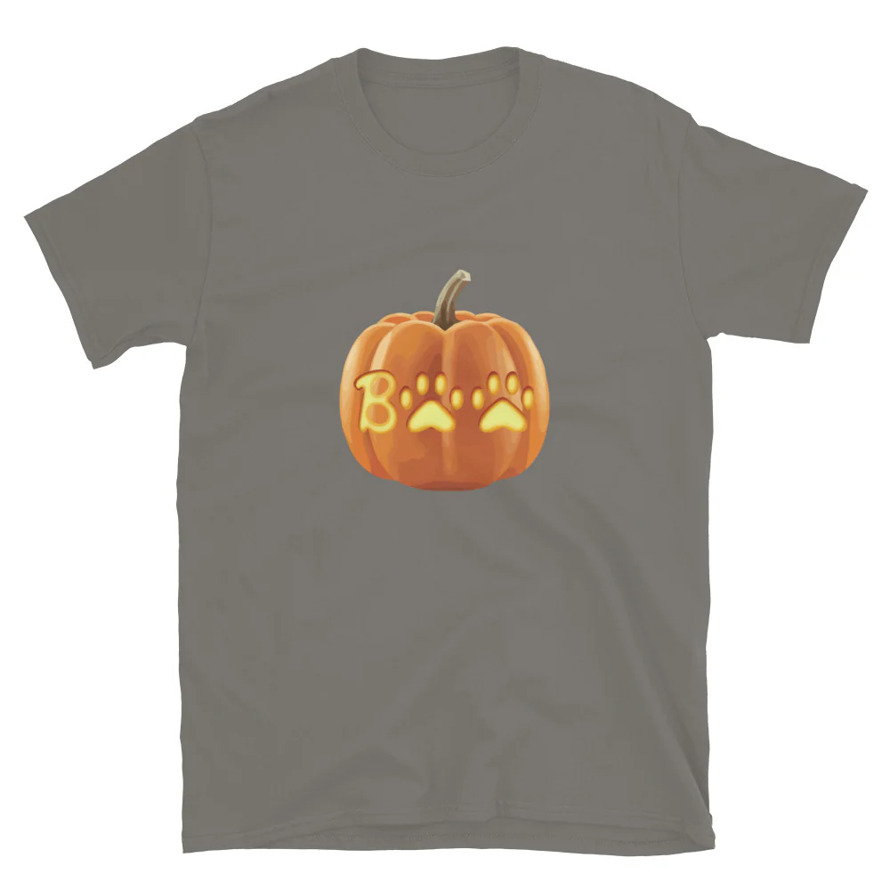 Paw Print Boo Pumpkin T-Shirt