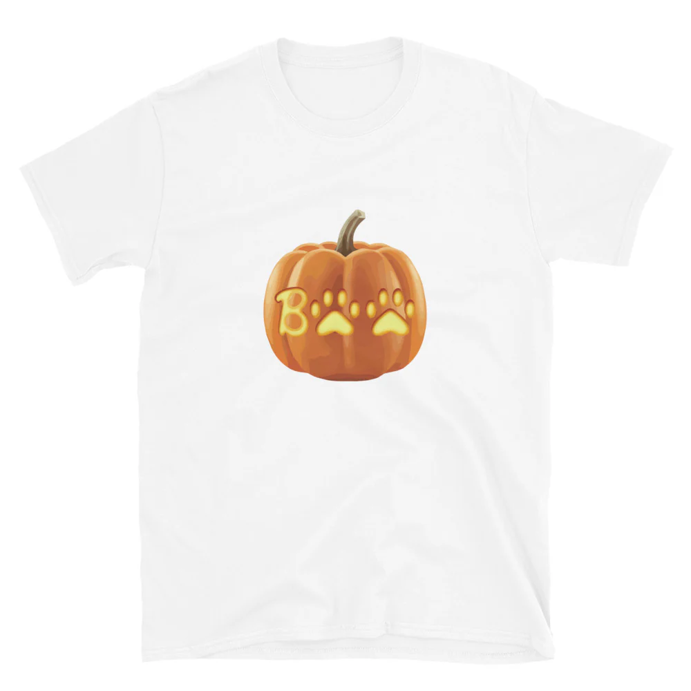 Paw Print Boo Pumpkin T-Shirt - Image 10