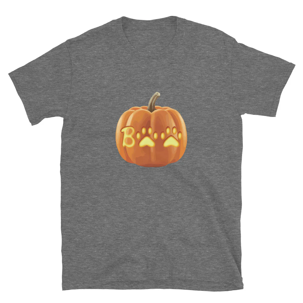 Paw Print Boo Pumpkin T-Shirt - Image 6