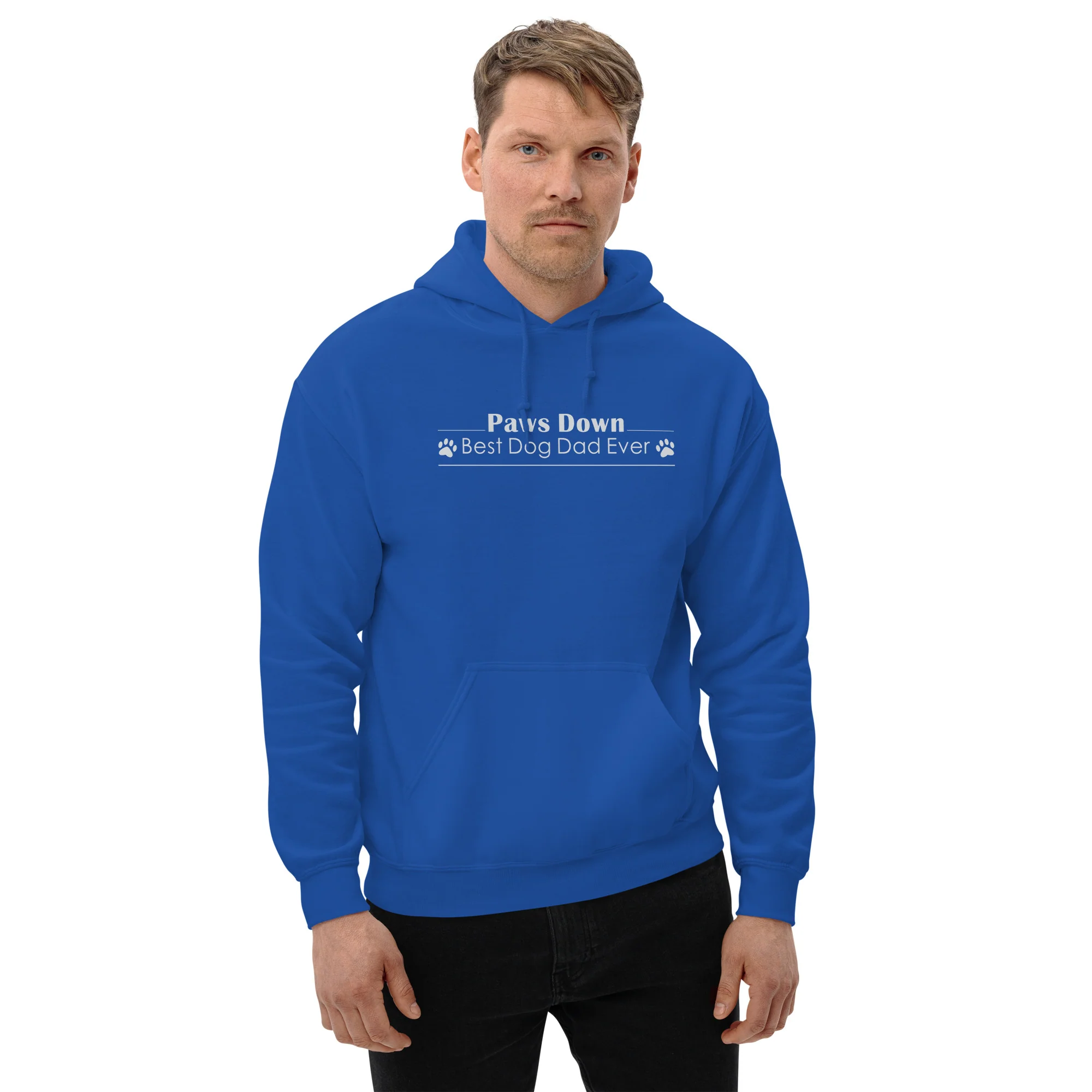 Paws Down Best Dog Dad Ever Hoodie - Image 2
