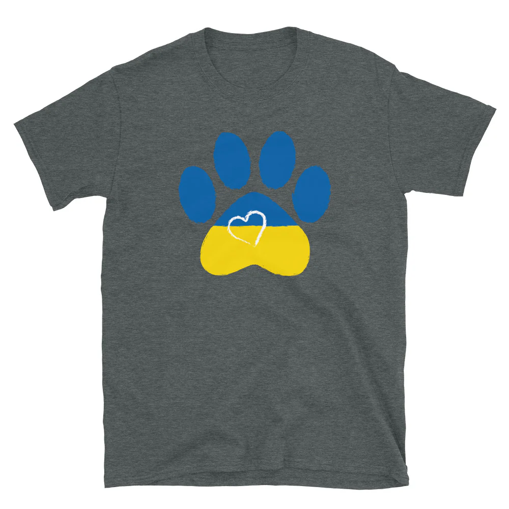 Paws & Hearts For Ukraine T-Shirt - Image 3