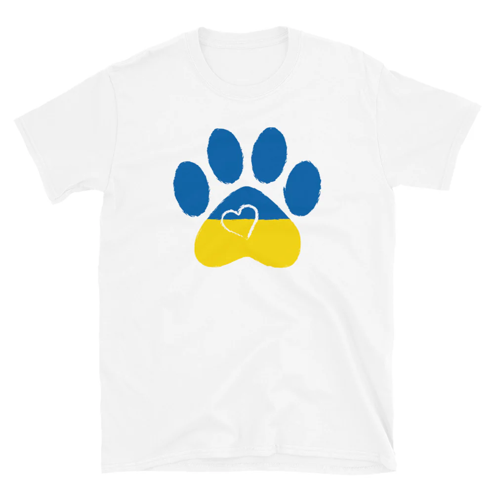 Paws & Hearts For Ukraine T-Shirt - Image 5