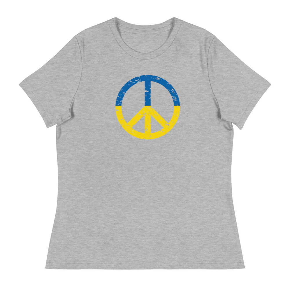 Peace in Ukraine Women's Relaxed T-Shirt - Image 5