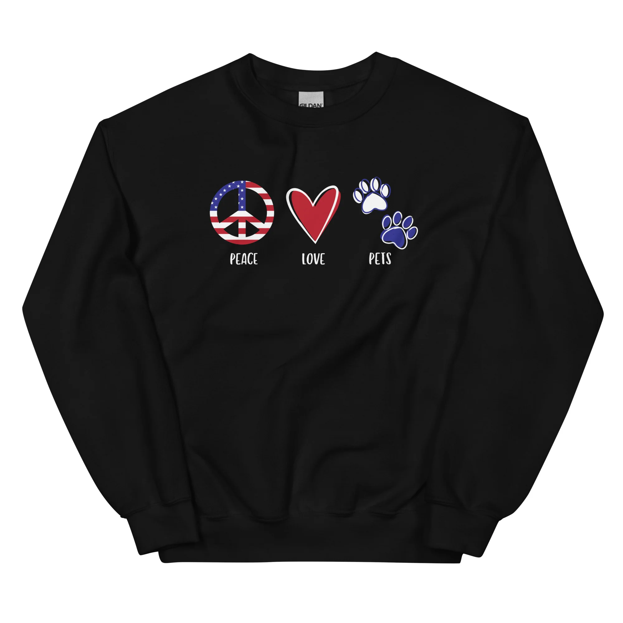 Peace Love & Pets Crewneck Sweatshirt - Image 3