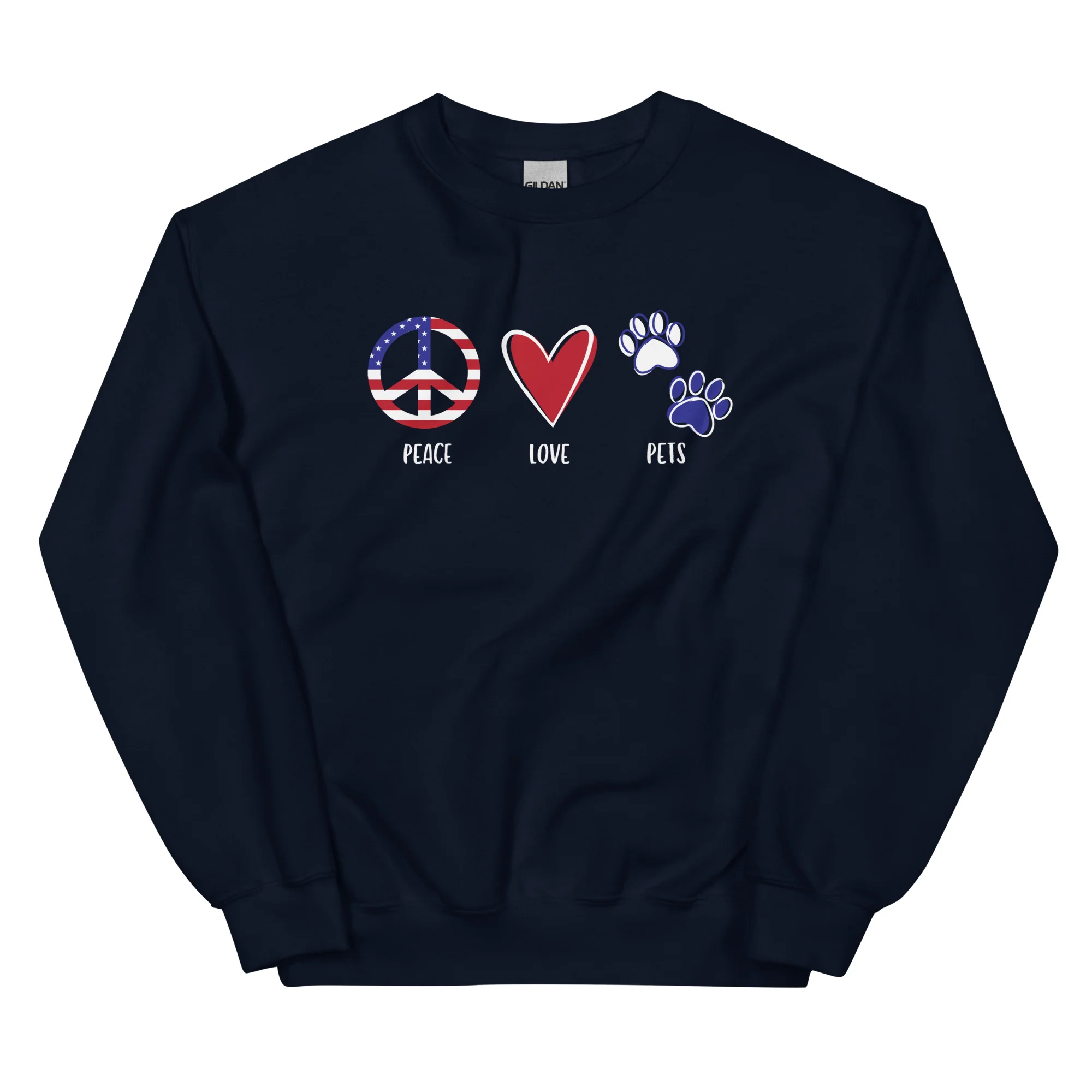Peace Love & Pets Crewneck Sweatshirt - Image 4