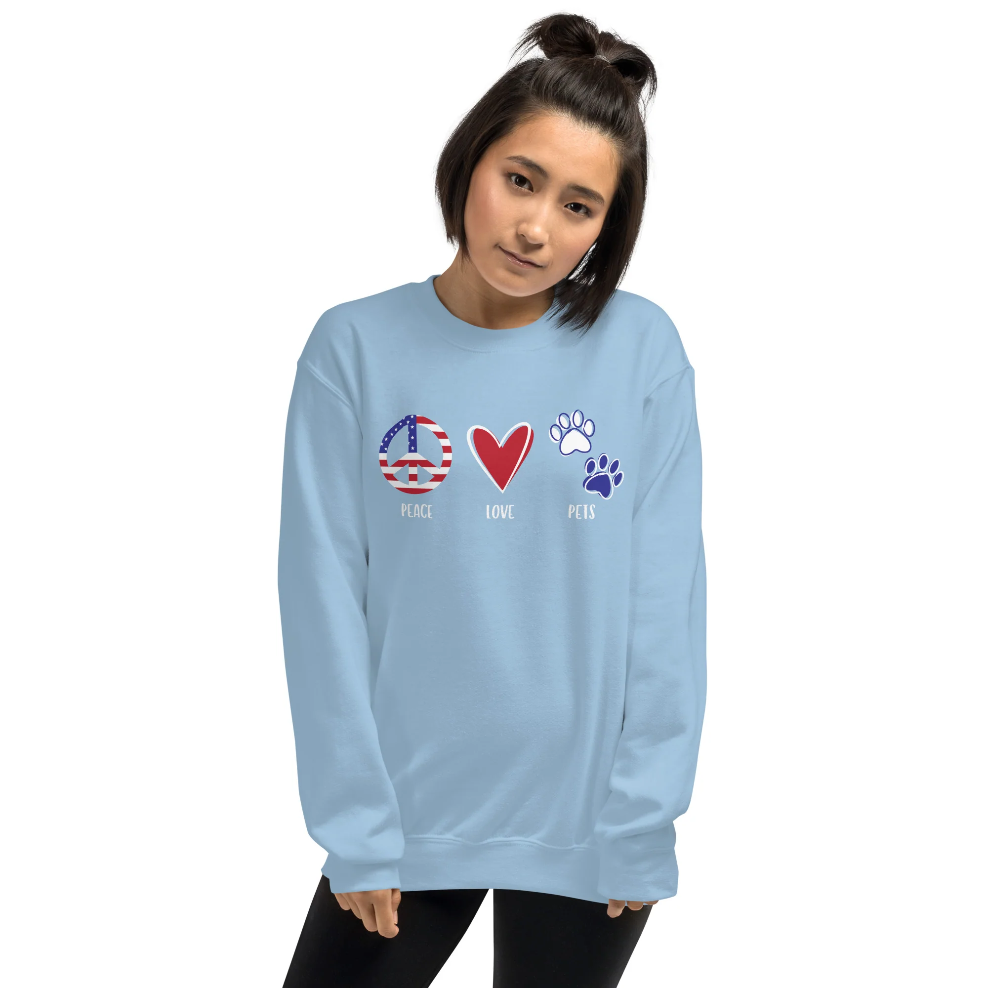 Peace Love & Pets Crewneck Sweatshirt - Image 8