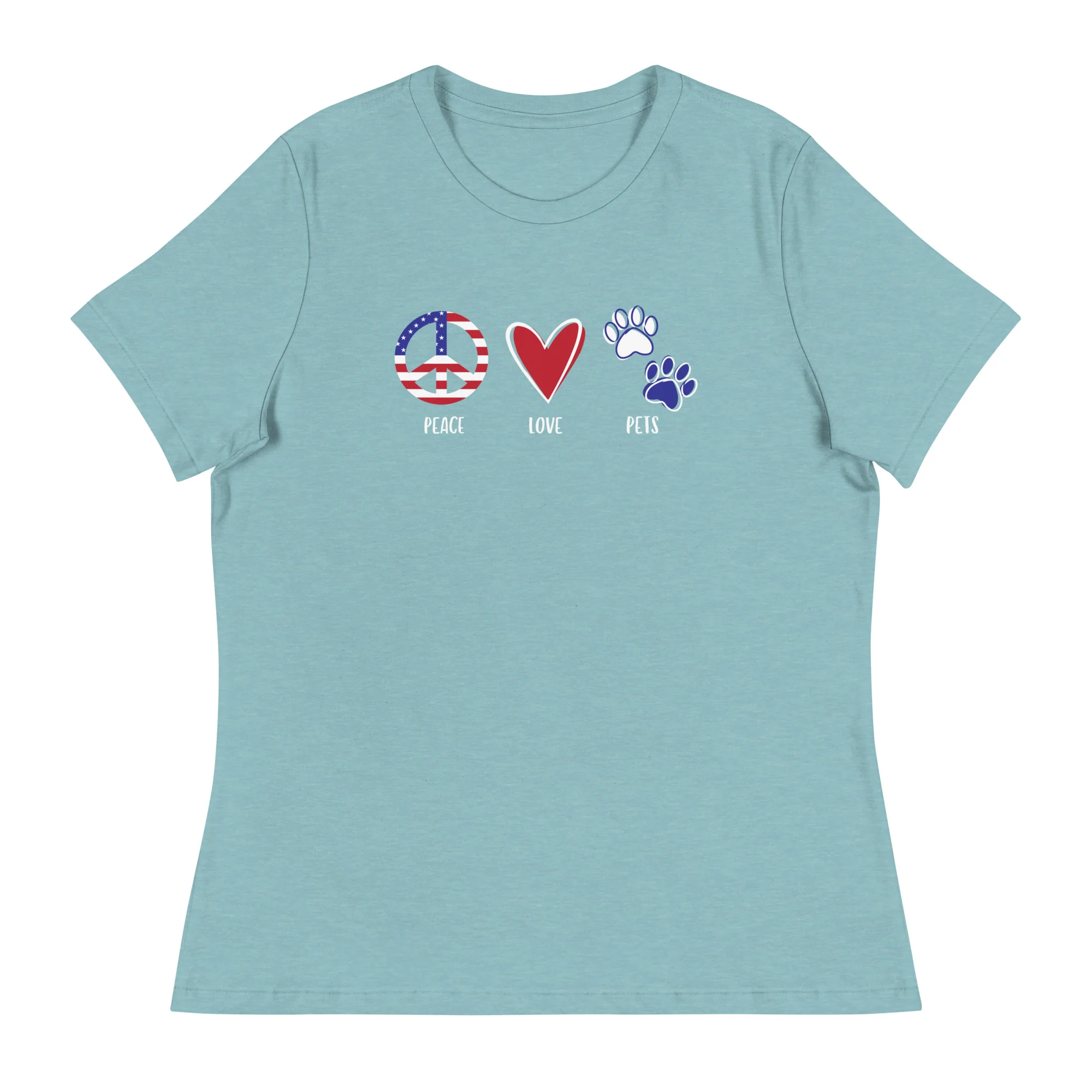 Peace Love & Pets Relaxed T-Shirt - Image 6