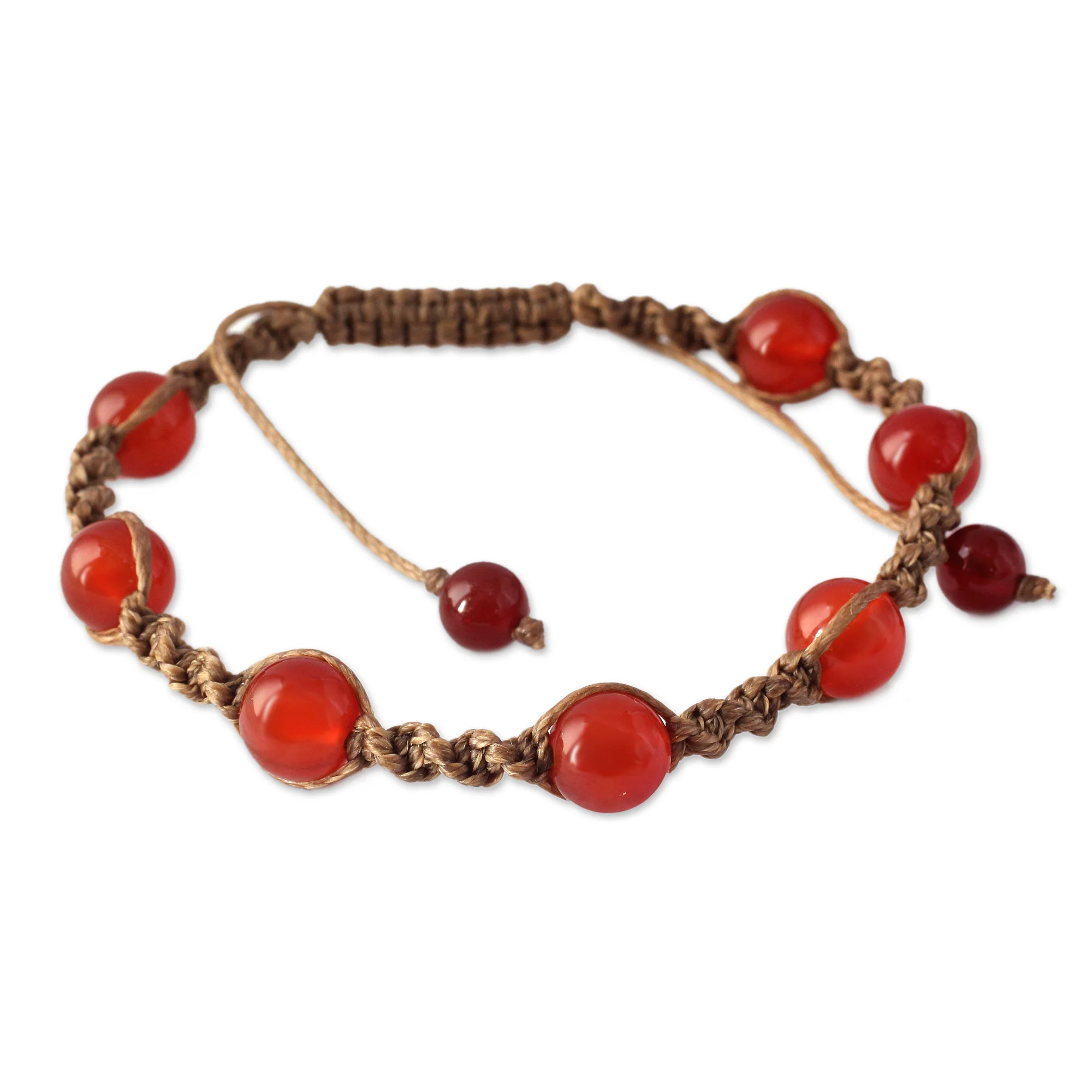 Peace Macrame Shamballa Bracelet - Image 3