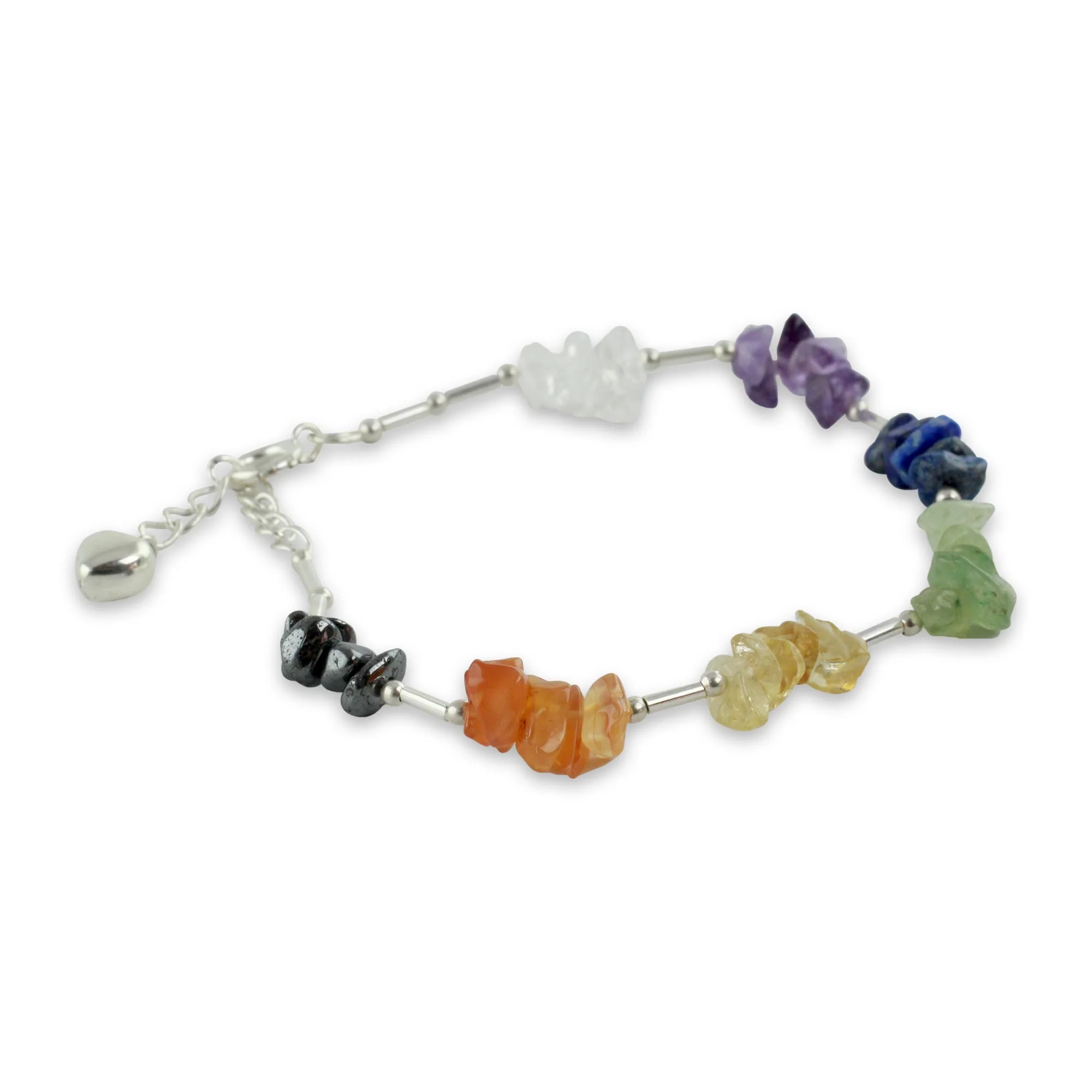 Peace Within Multi-gemstone & Sterling Bracelet - Image 3