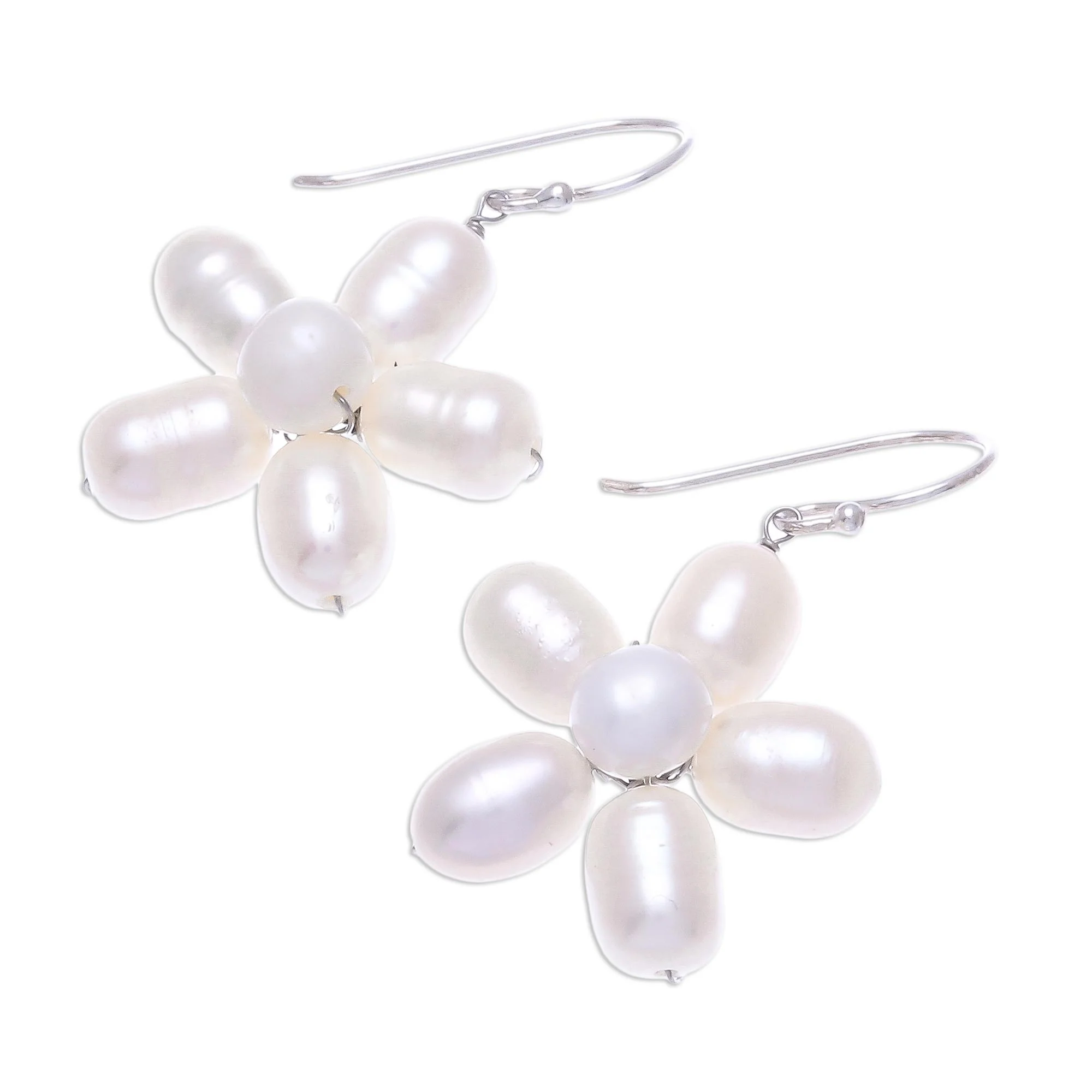 Pearl Paradise Pearl Flower Earrings - Image 4