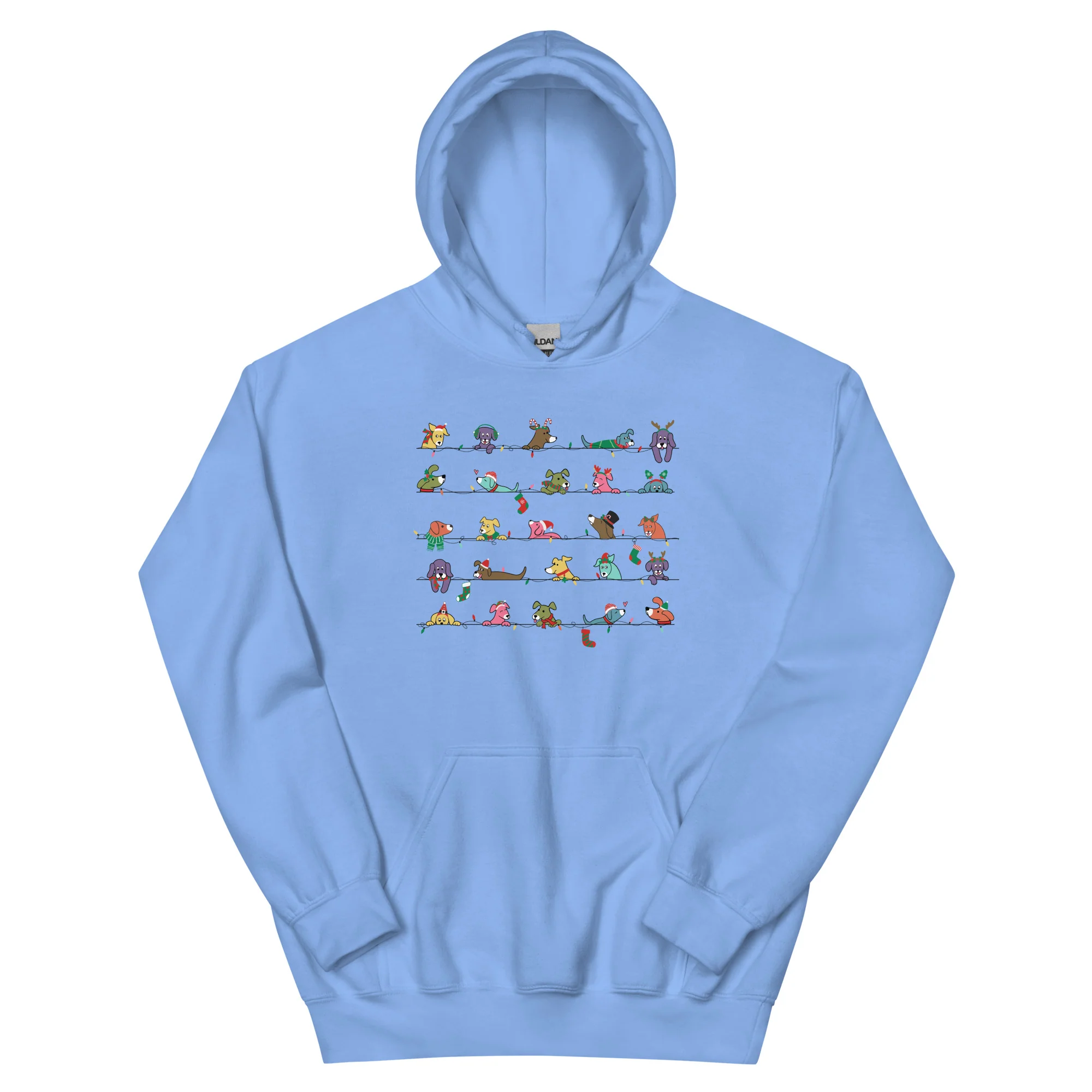 Peeping Pets Holiday Dogs Hoodie - Image 10