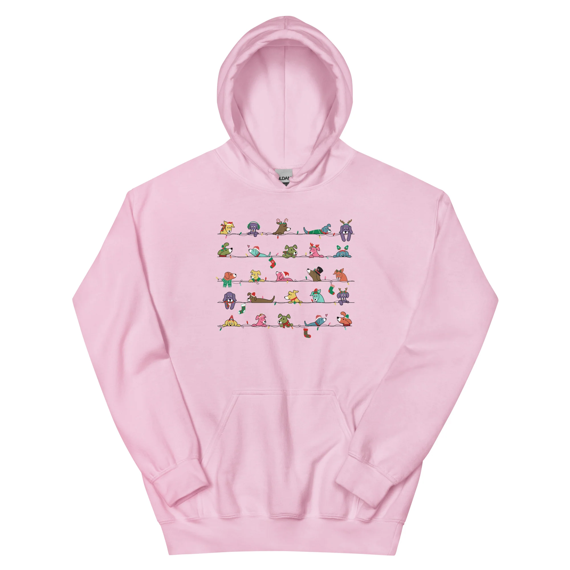Peeping Pets Holiday Dogs Hoodie - Image 12