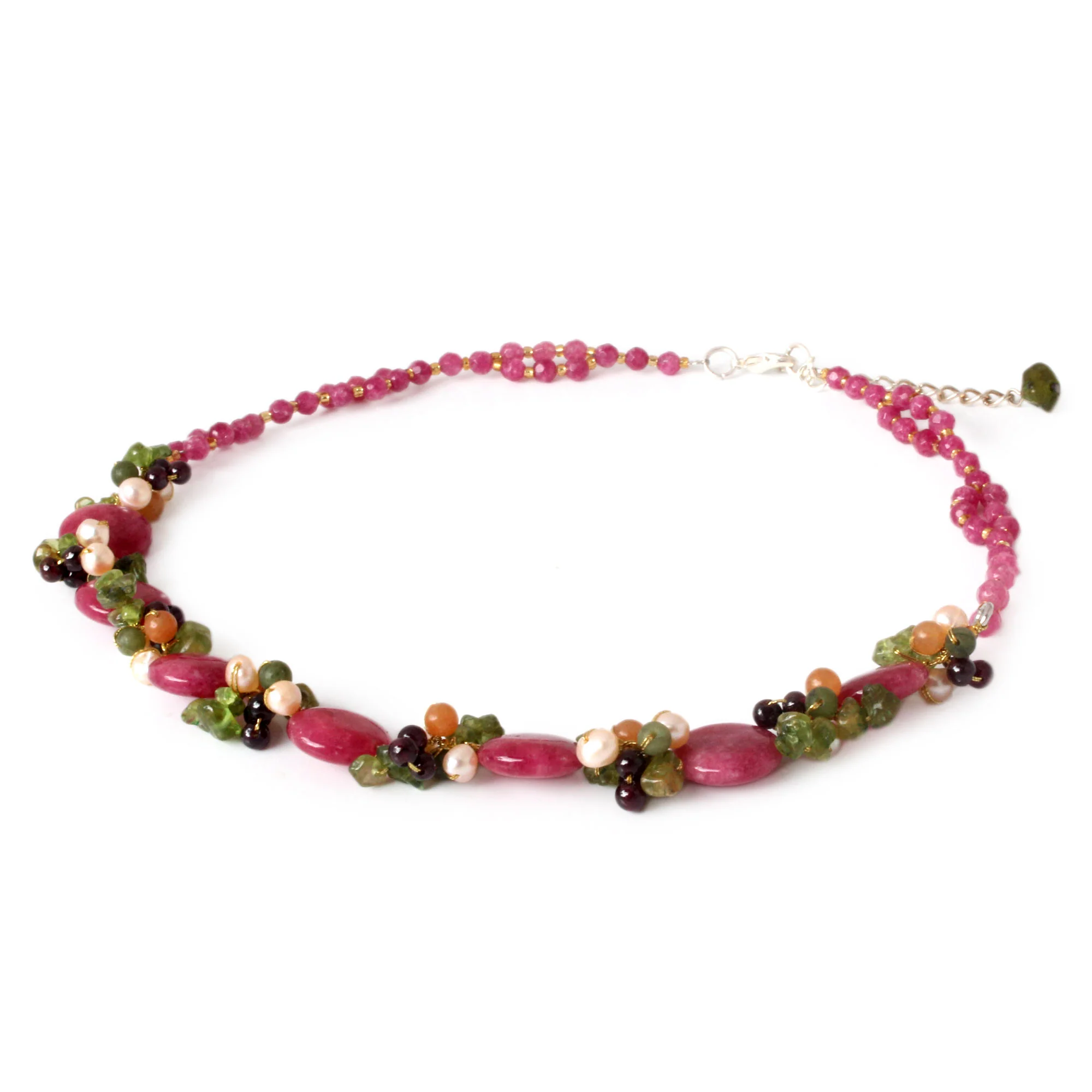Peony Romance Beaded Necklace - Image 3