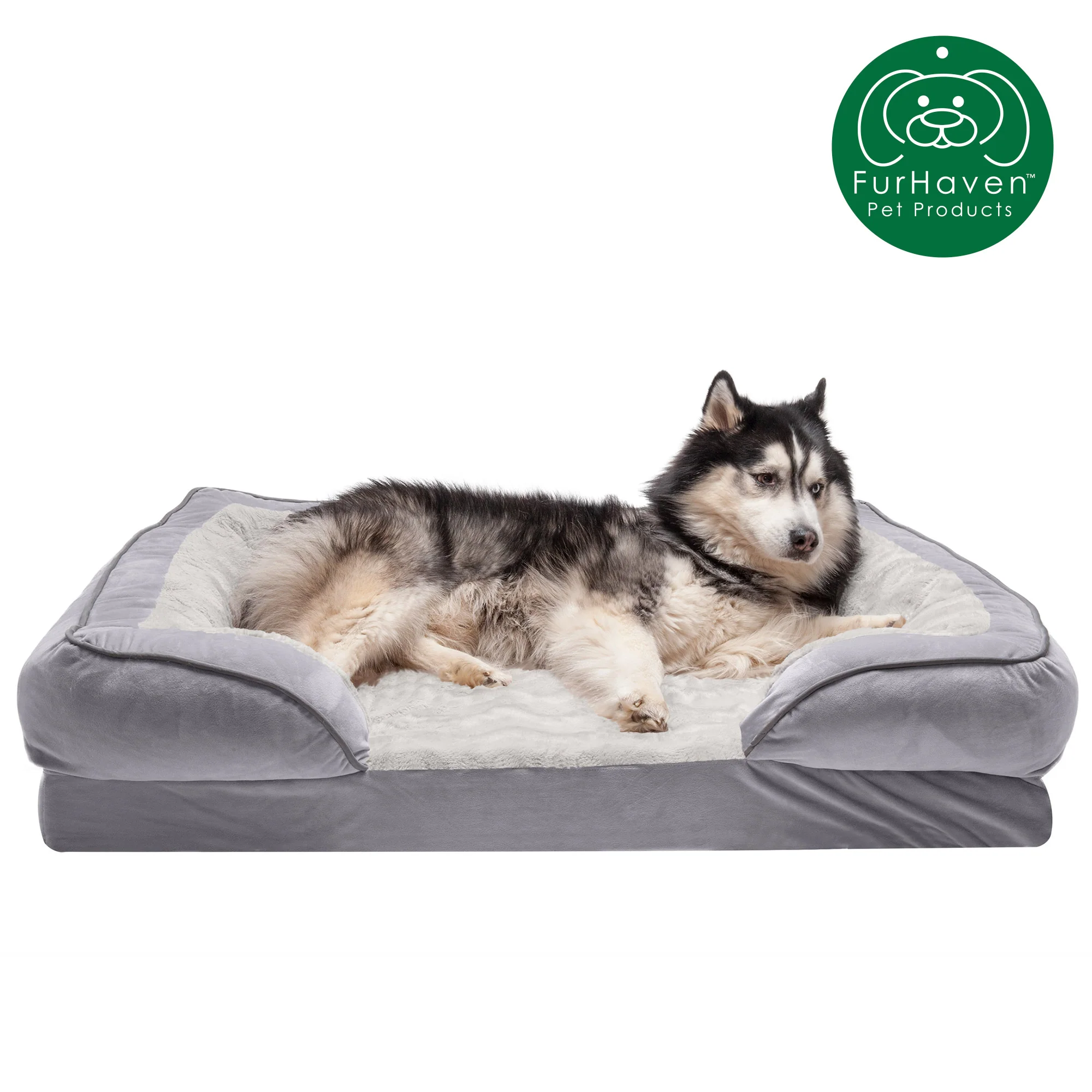 Perfect Comfort Velvet Waves Sofa-Style Couch Pet Bed - Image 13