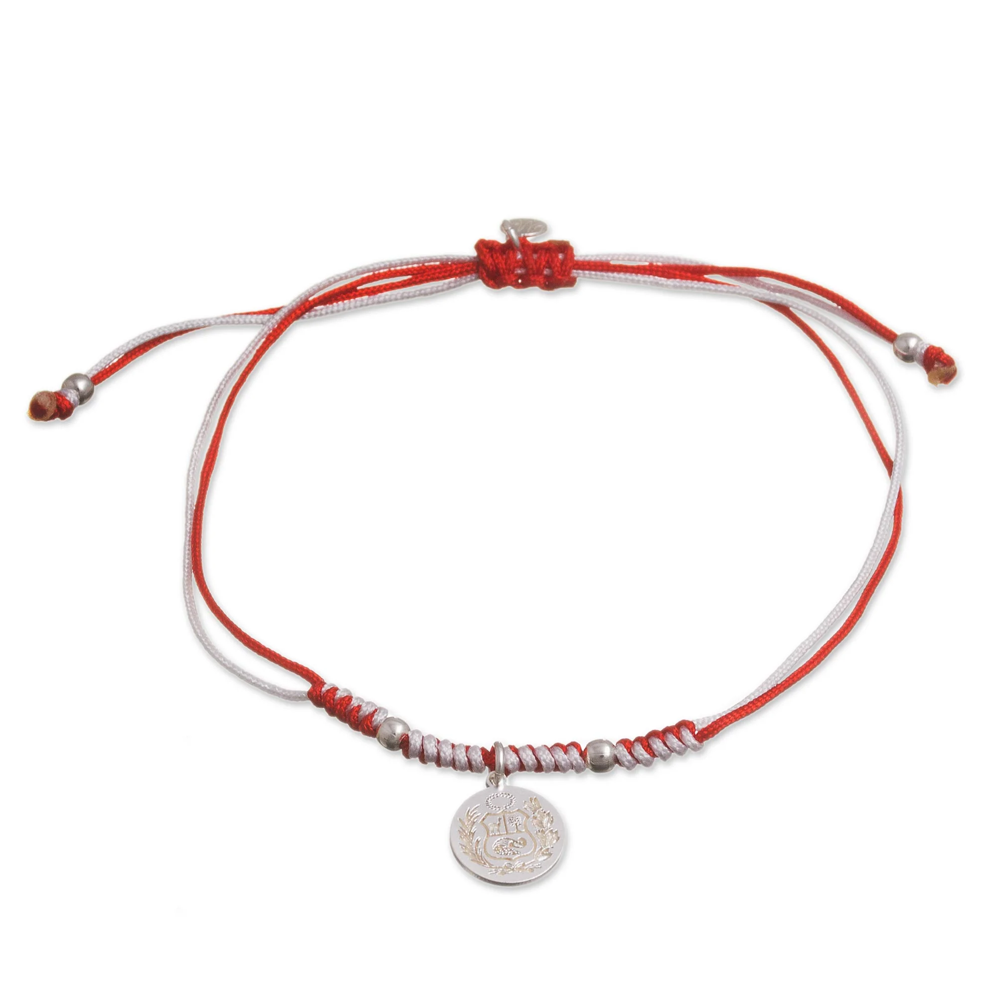 Peruvian Shield Sterling Peruvian Coat of Arms Charm Bracelet - Image 2