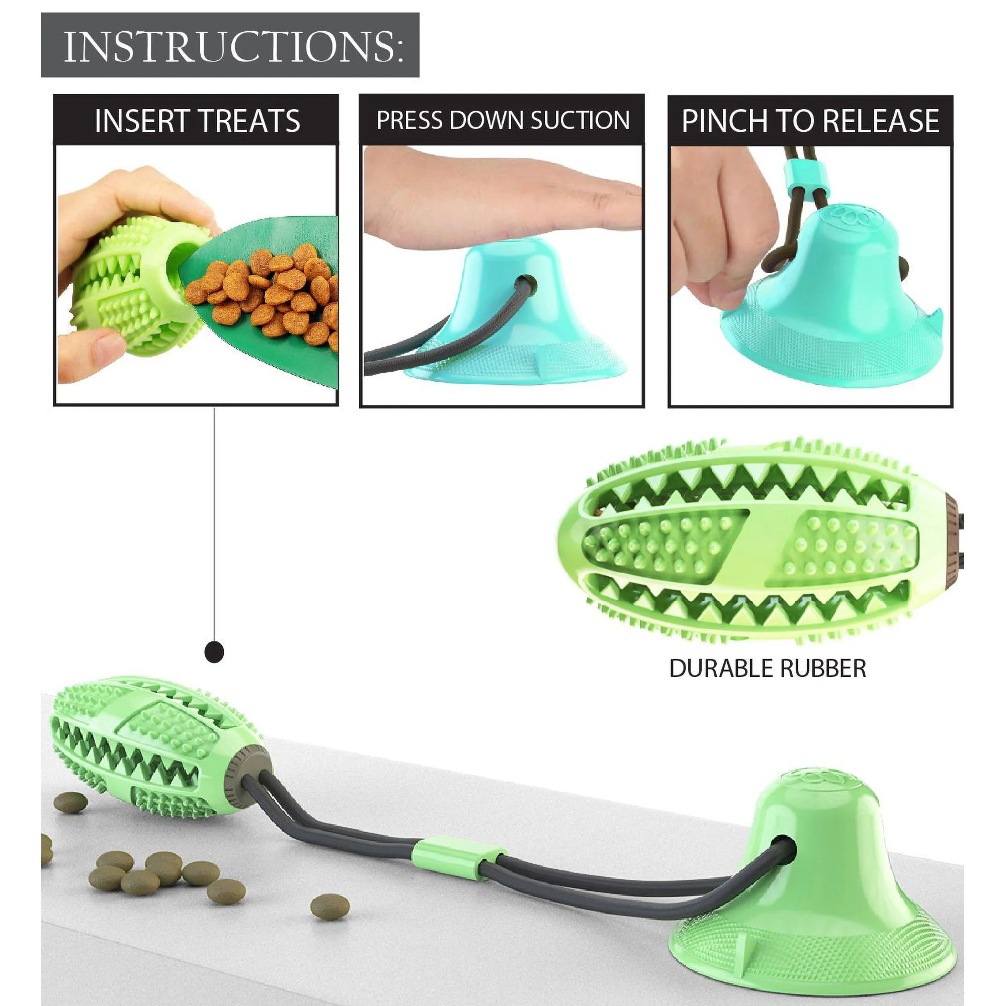 Pet Life&reg; Grip N Play Suction Cup Dog Toy - Image 3
