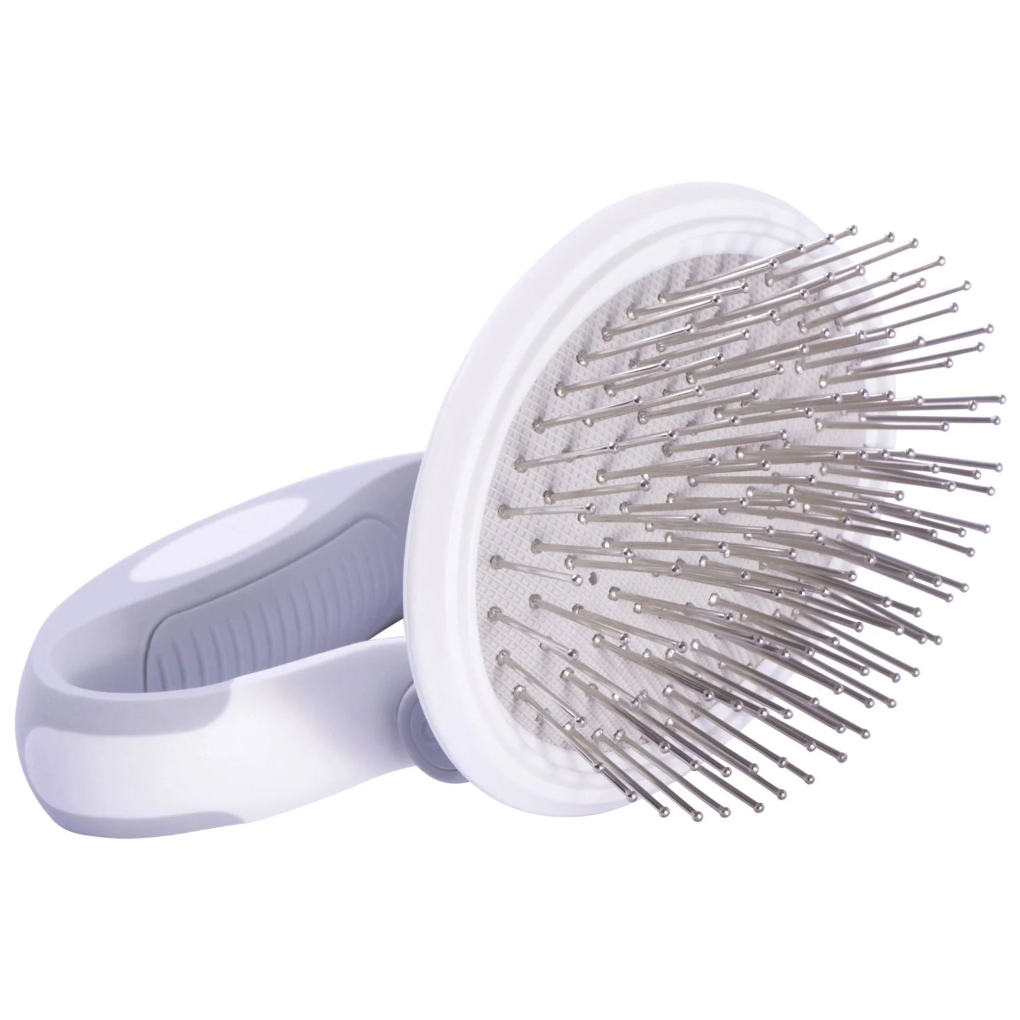Pet Life&reg; Gyrater Travel Pin Brush