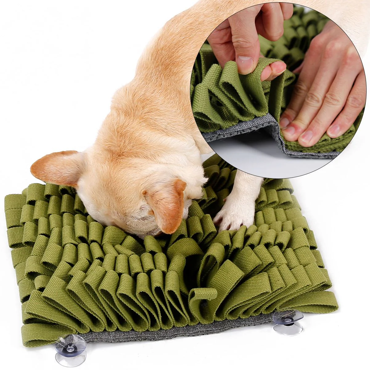 Pet Life ® 'Sniffer Grip' Interactive Anti-Skid Suction Pet Snuffle Mat - Image 2