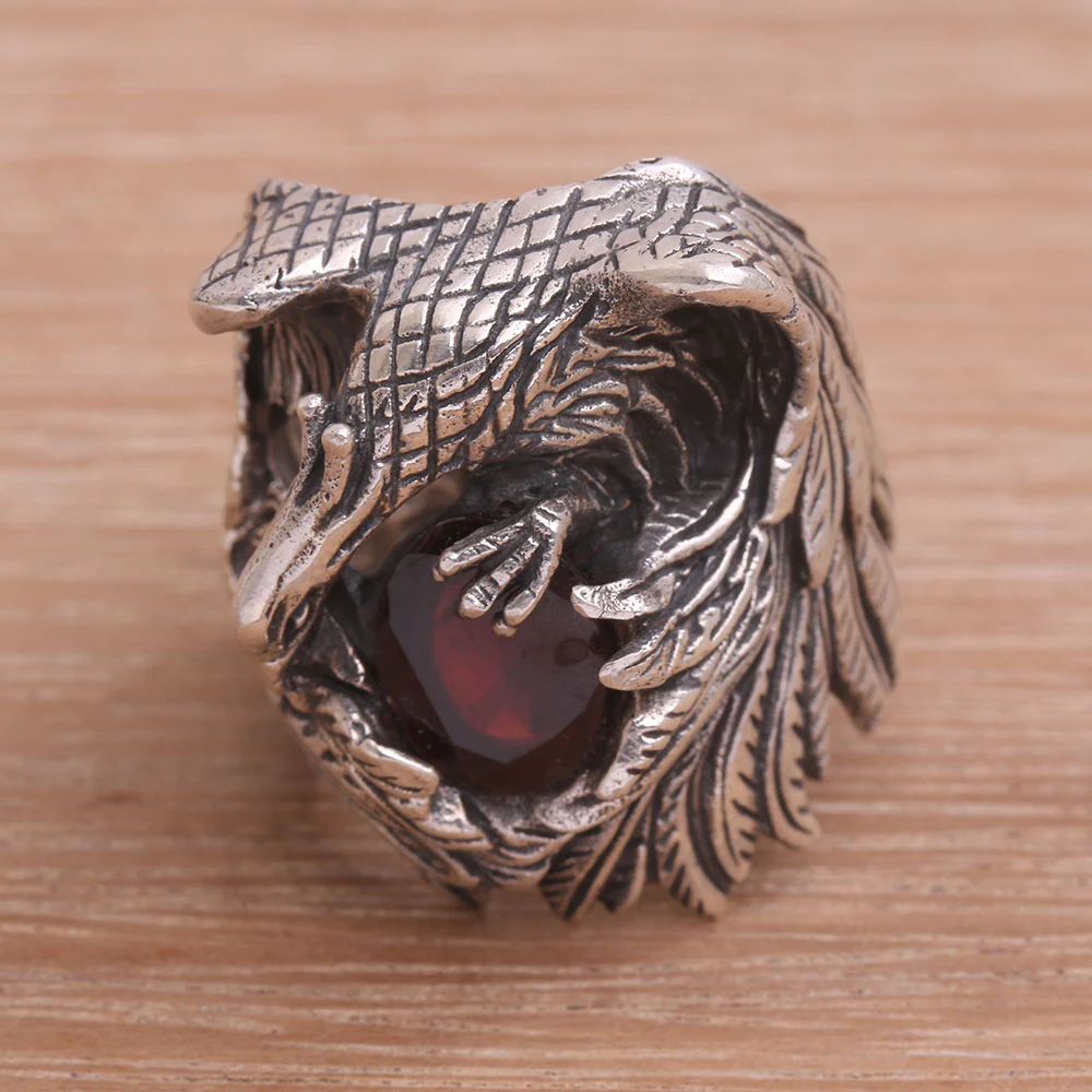 Phoenix Flare Sterling Silver Ring - Image 5