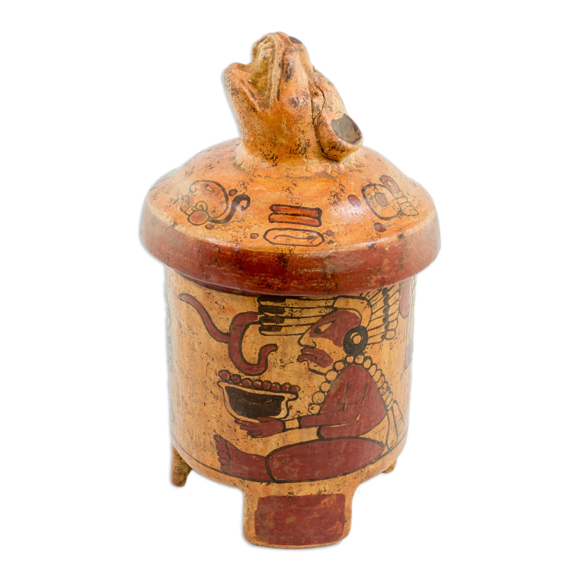 Pibil Jaguar Ceramic Vessel - Image 2