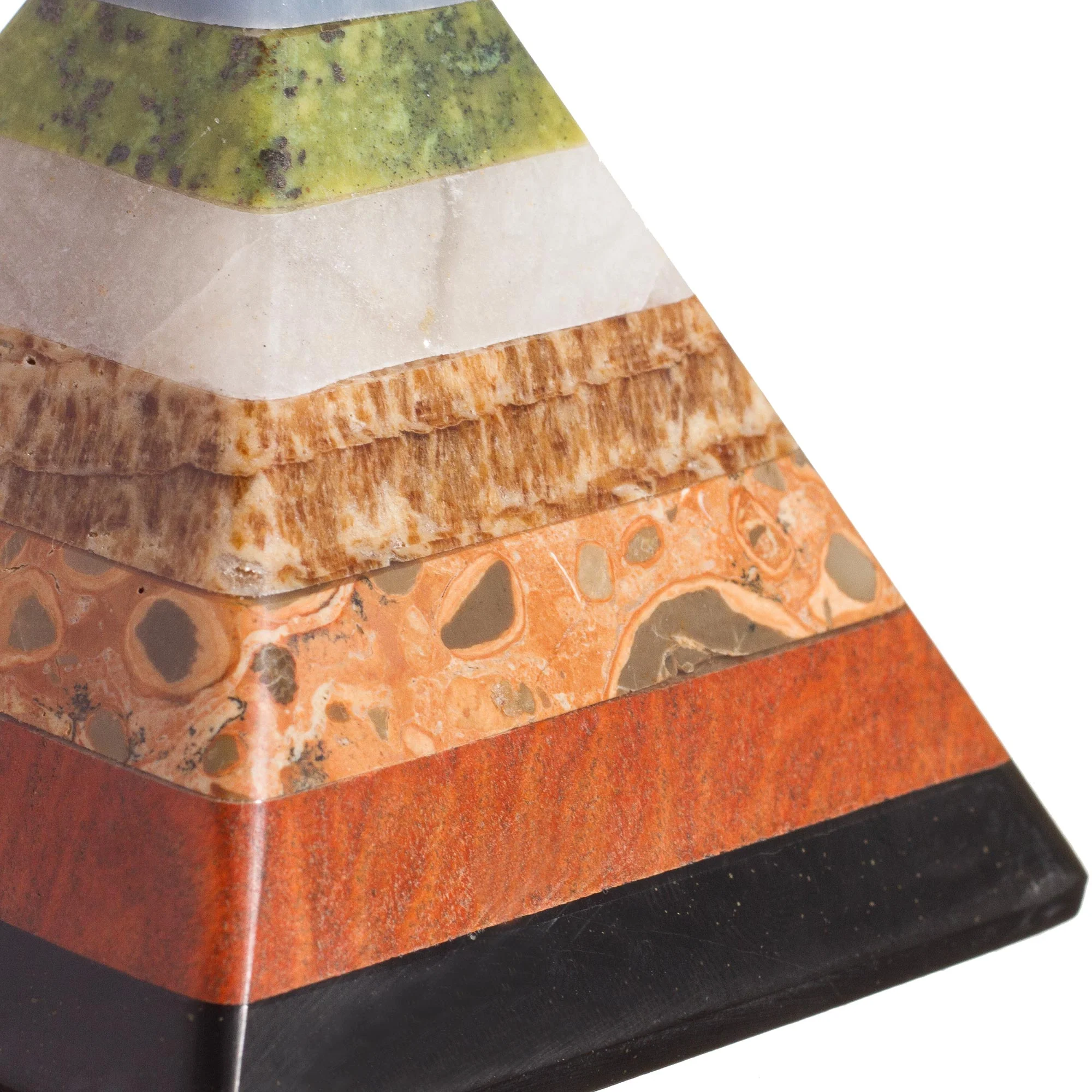 Positive Vibes Multi-Gemstone Pyramid Figurine from Peru - Image 4
