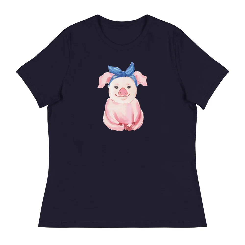 Pretty Pink Piglet Women's Relaxed T-Shirt - Image 2