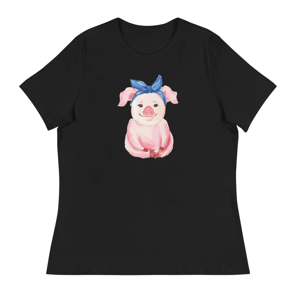 Pretty Pink Piglet Women's Relaxed T-Shirt - Image 3