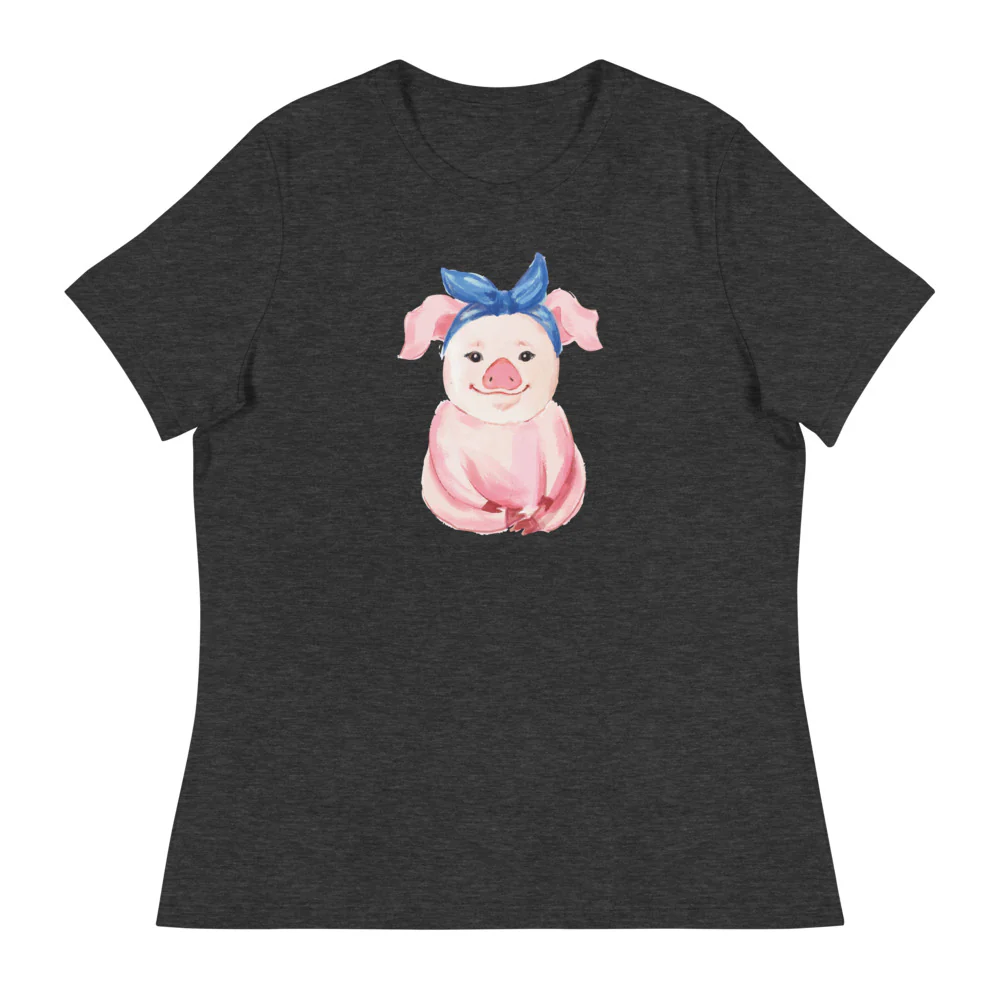 Pretty Pink Piglet Women's Relaxed T-Shirt - Image 4