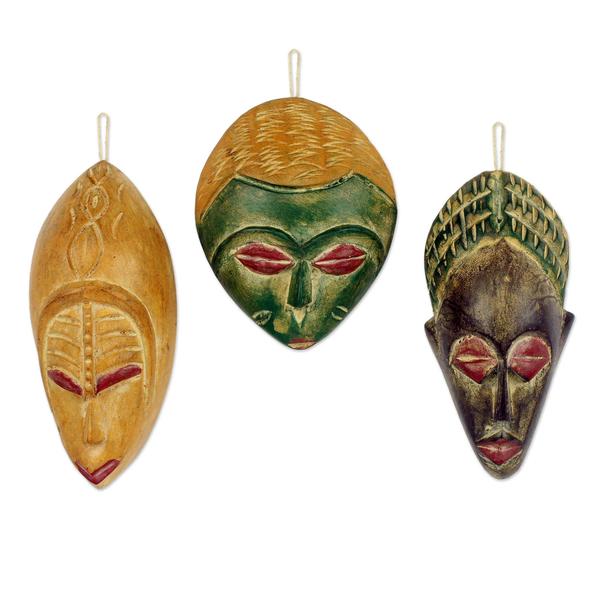 Priests Handcrafted Wood Christmas Ornaments (Set of 3) - Image 2