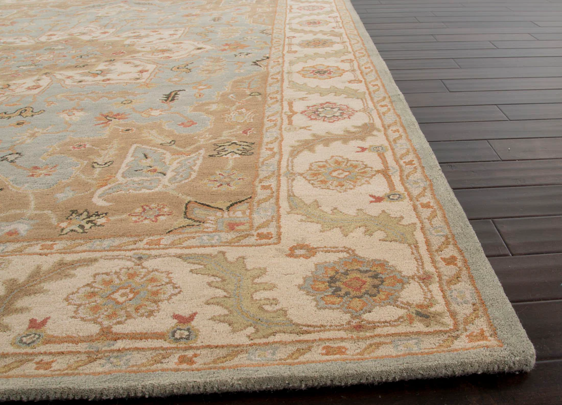 Province Classic Oriental Grey/Ivory Wool Area Rug - Image 2