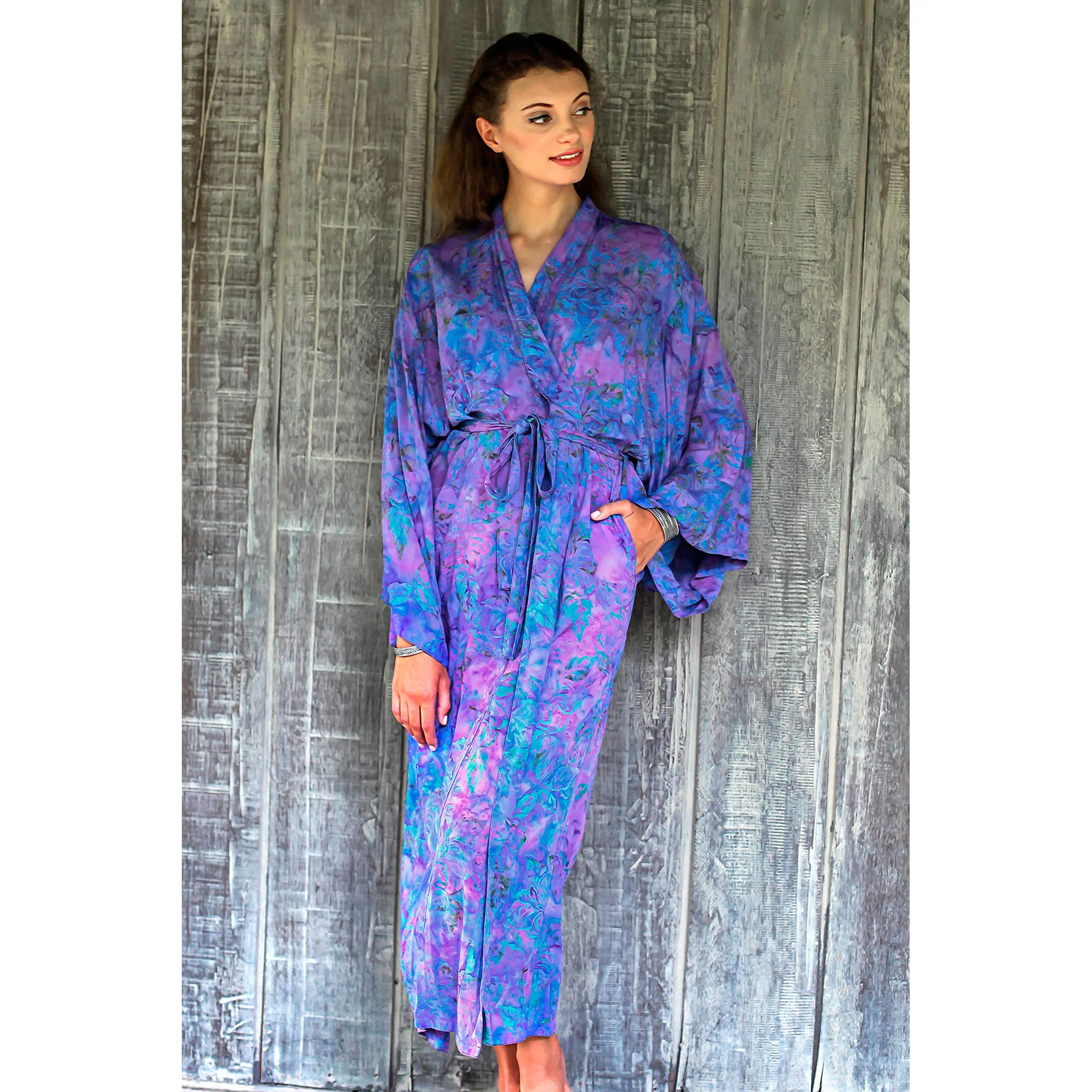 Purple Mist Batik Robe - Image 2