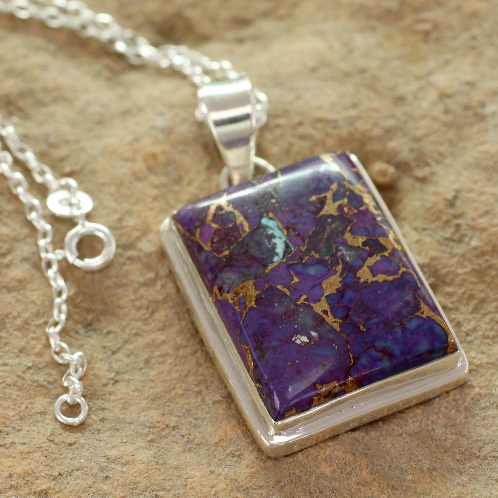 Purple Mystique Sterling Silver Necklace - Image 3