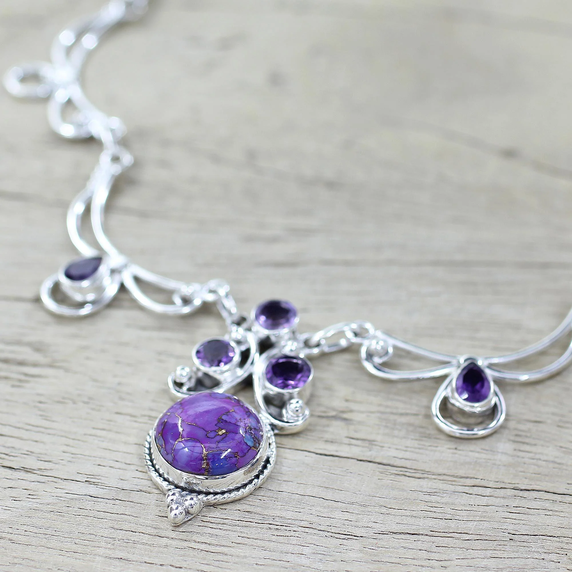Purple Princess Amethyst Pendant Necklace - Image 4