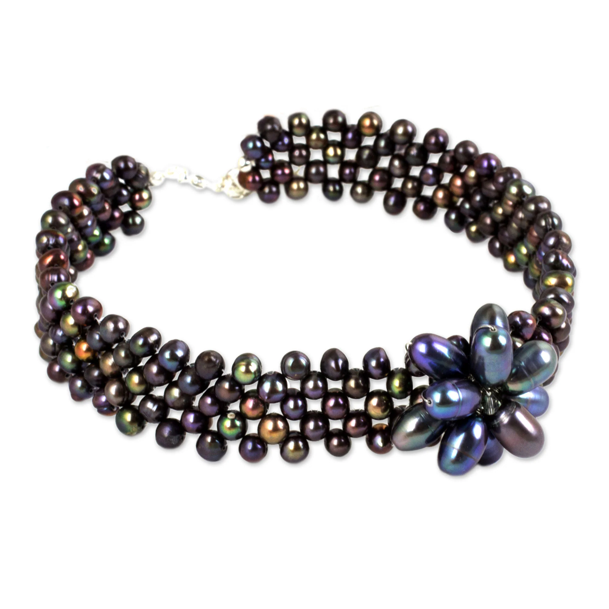 Purple Romance Stainless Steel Choker Necklace - Image 2