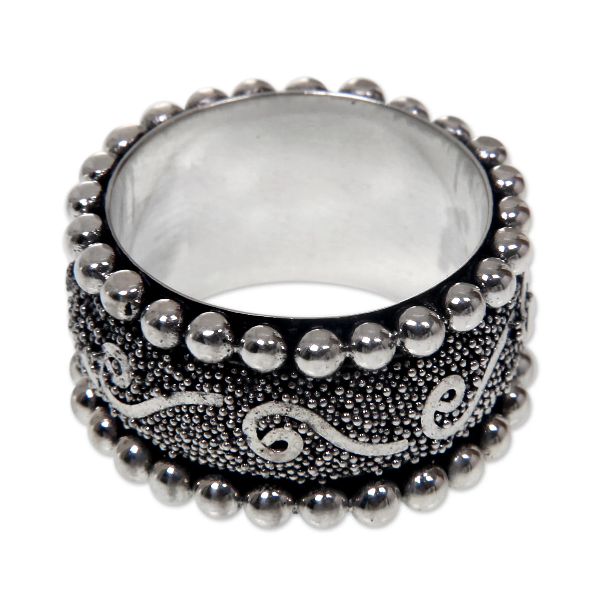 Queen of Java Hand Made Sterling Silver Band Ring - Image 2
