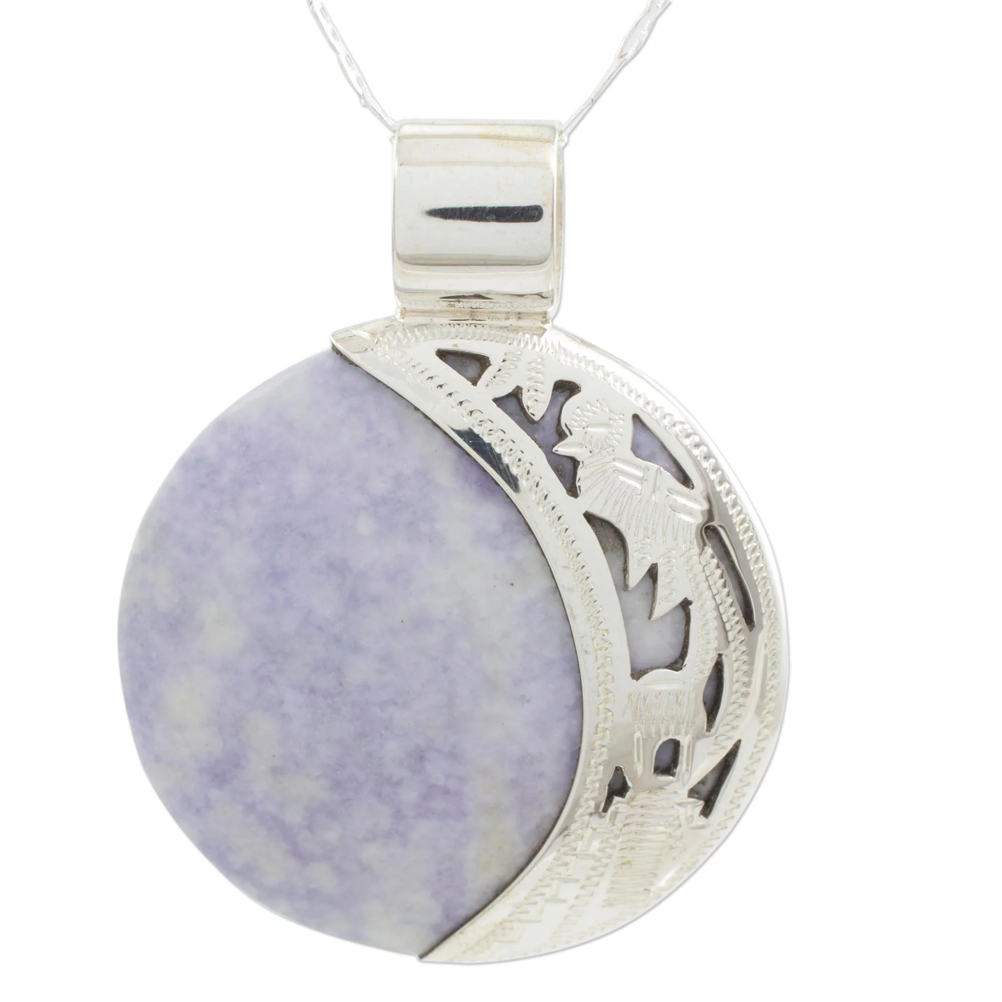 Quetzal Eclipse Sterling Silver Necklace - Image 2