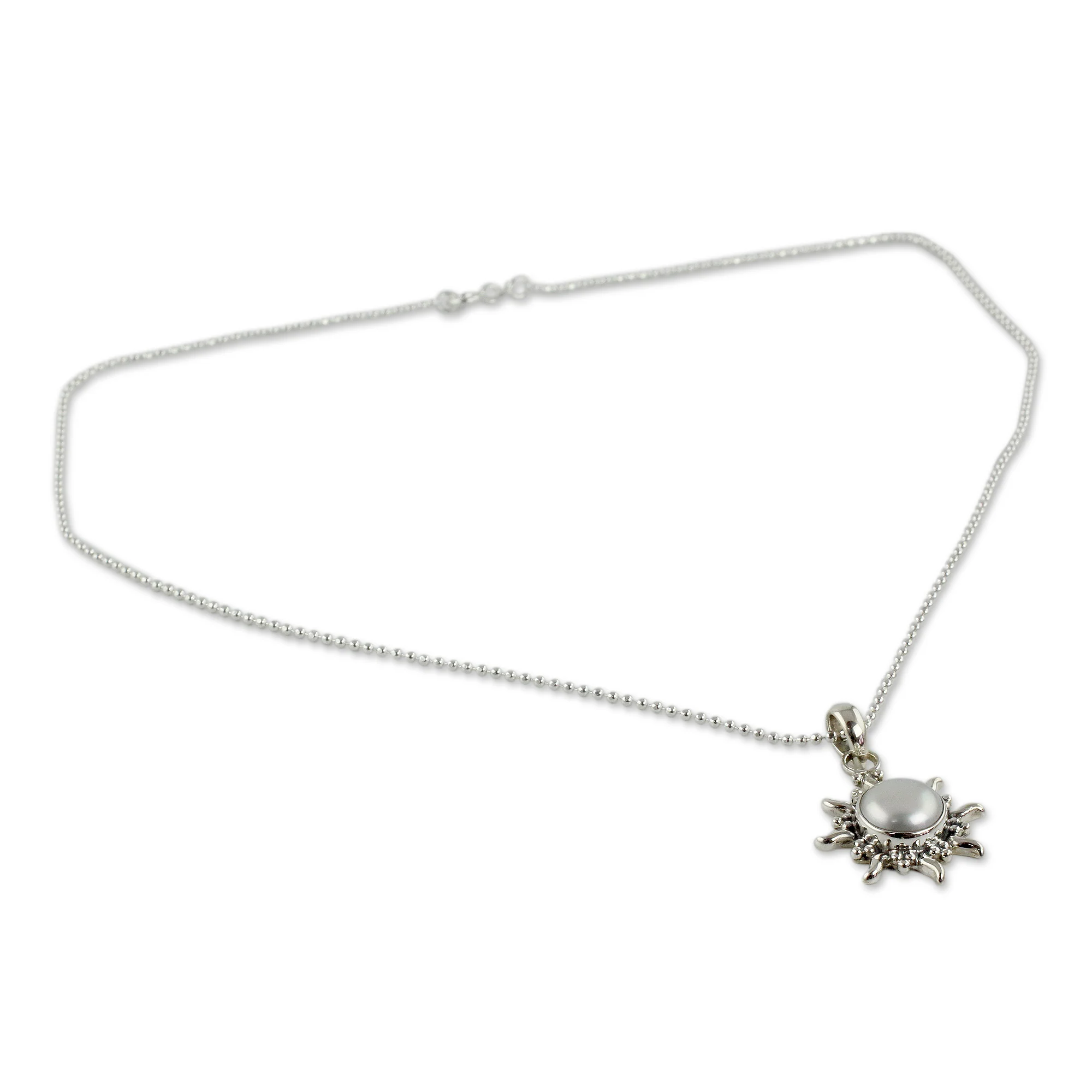Quiet Sun Pearl Sterling Silver Necklace - Image 3