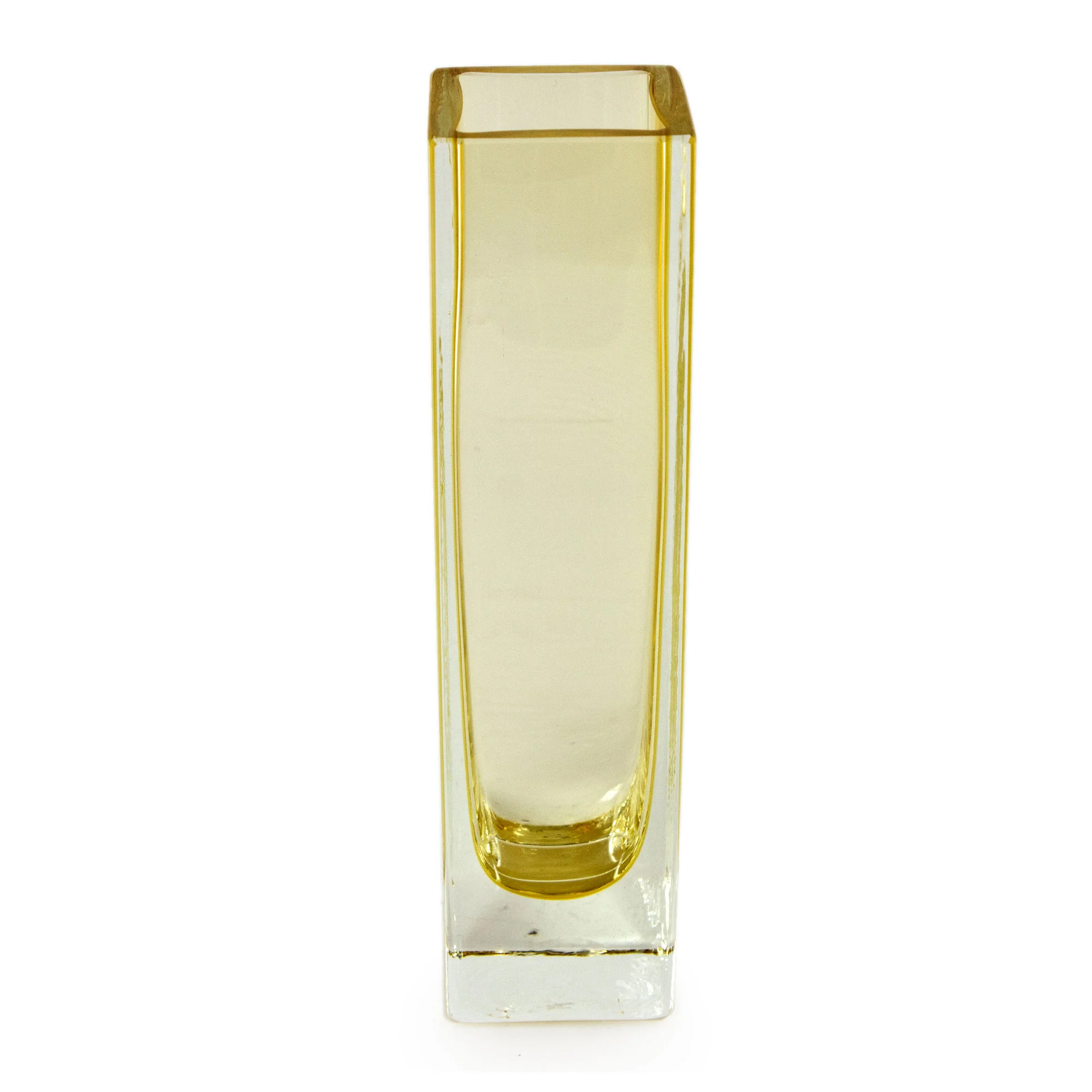 Radiance in Sunshine Handblown Murano Inspired Glass Vase - Image 2