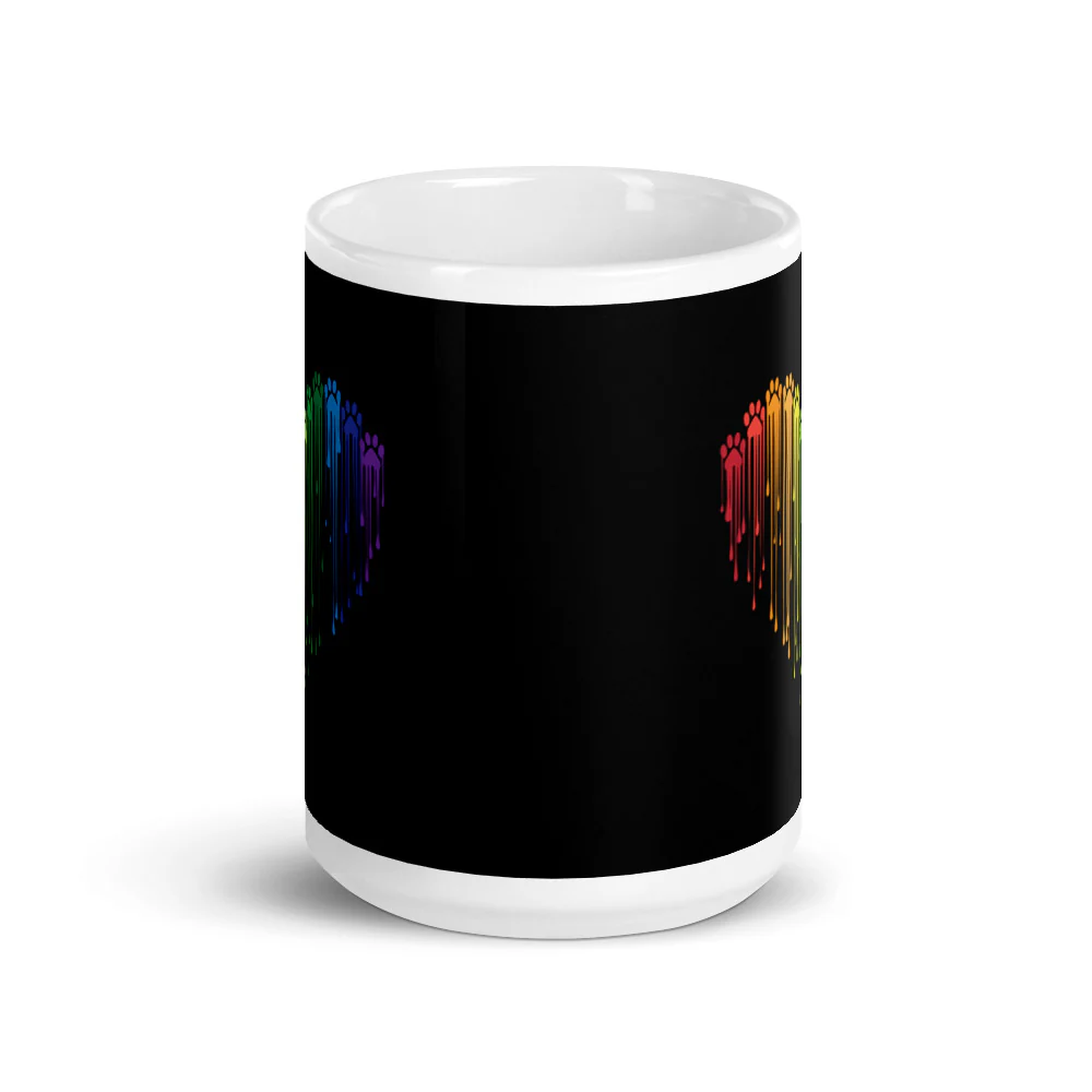 Rainbow Painted Paws Mug - Image 4