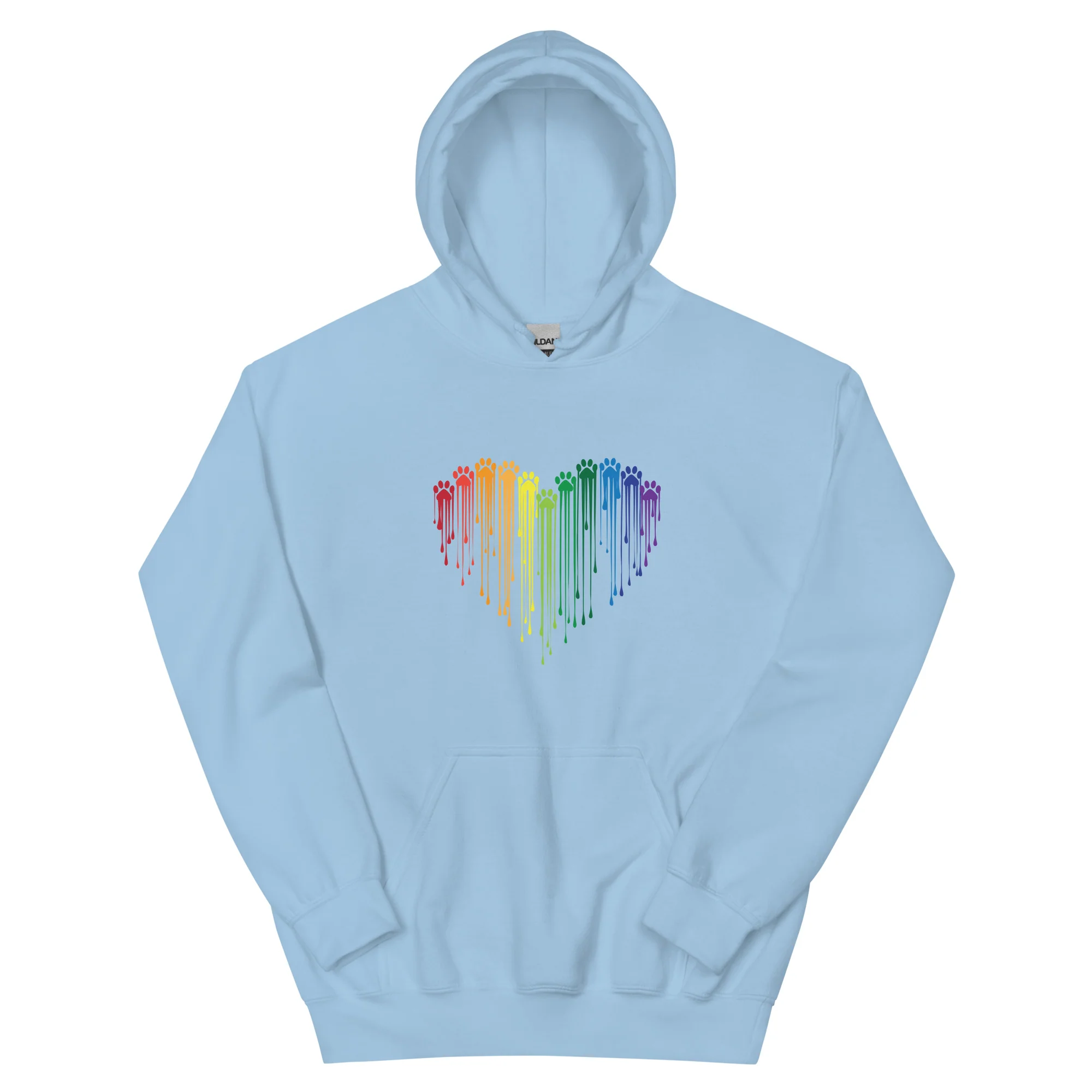 Rainbow Painted Paws Hoodie - Image 5