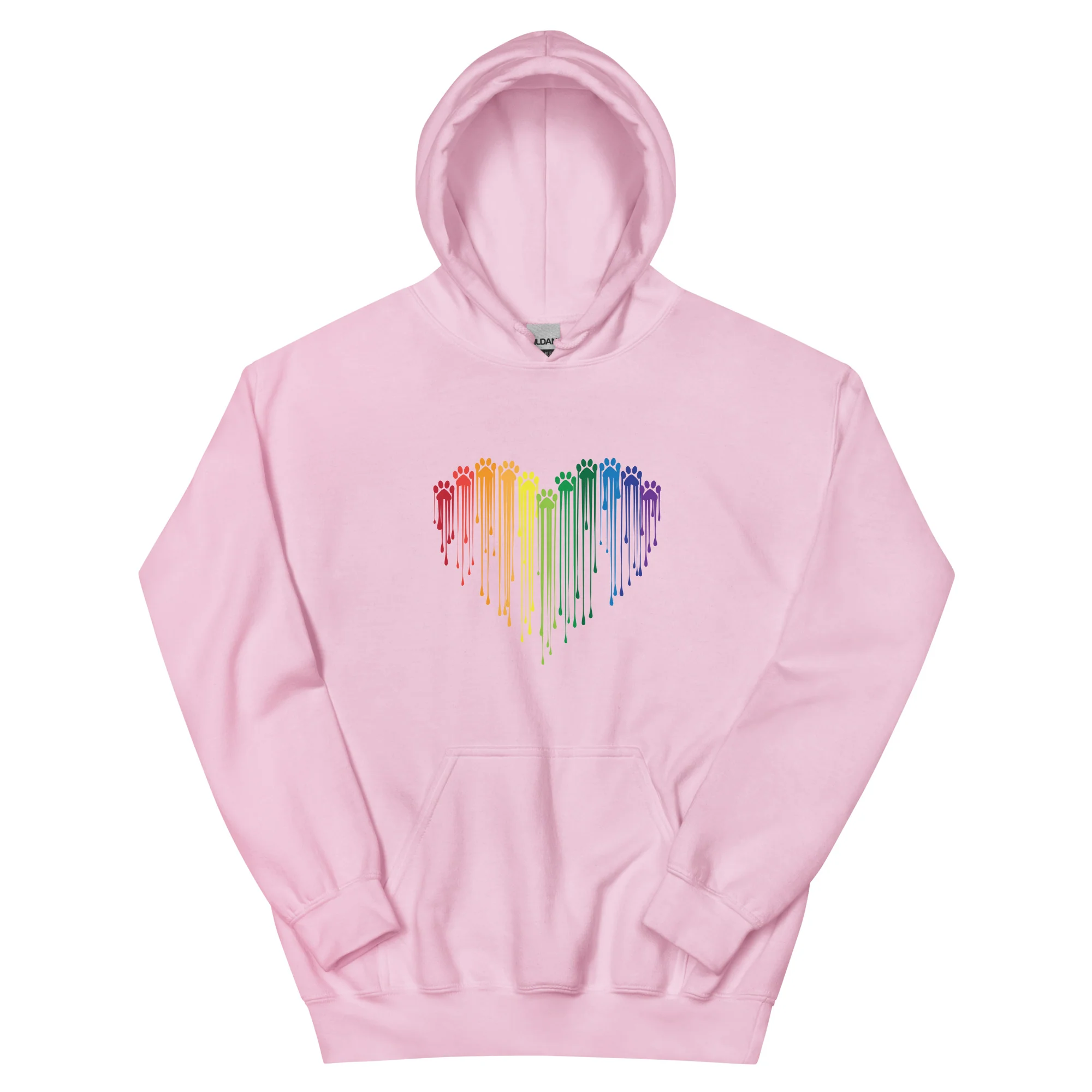 Rainbow Painted Paws Hoodie - Image 6